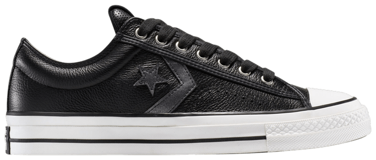 Converse Star Player 76 Low Metallic Black Leather