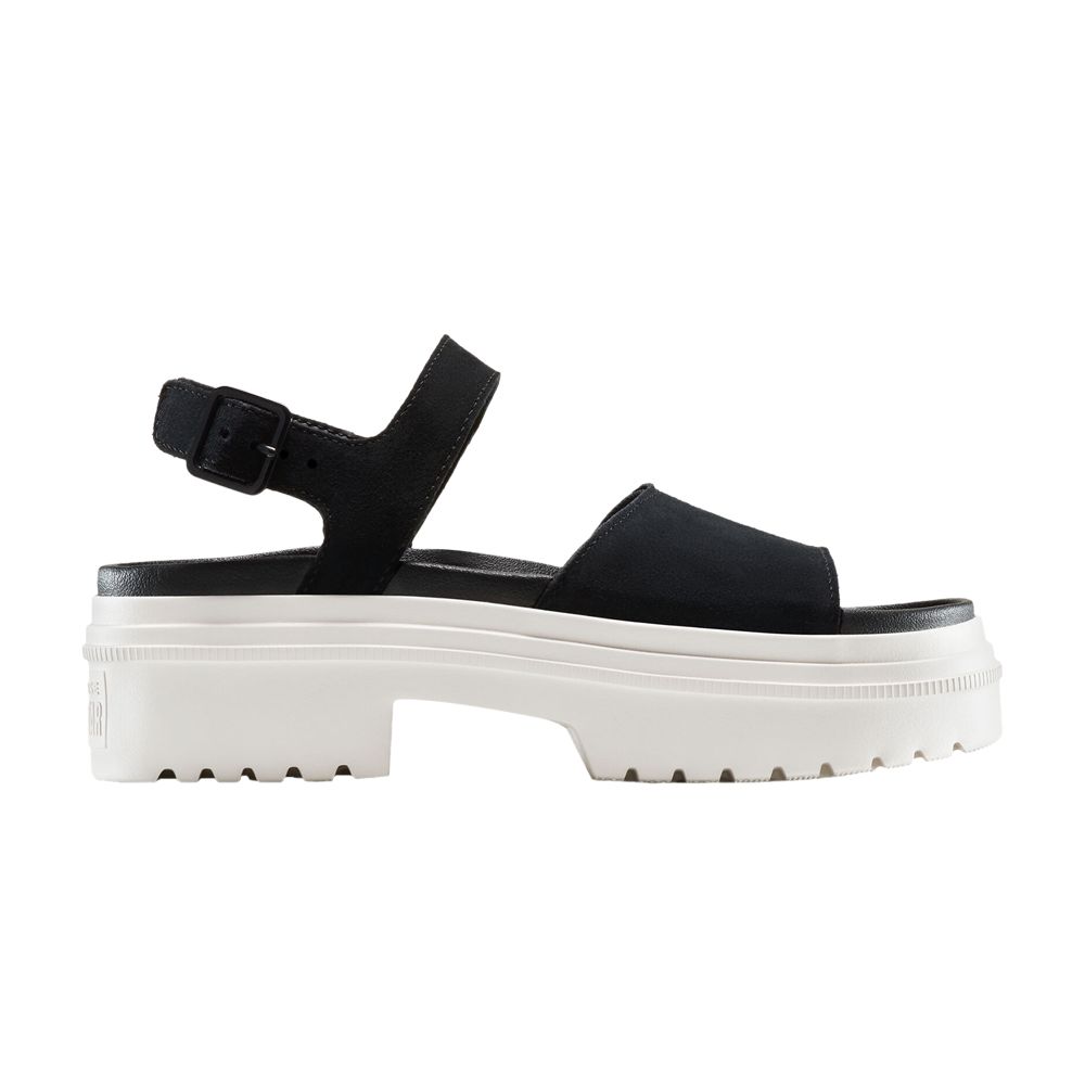 Pre-owned Converse Wmns Chuck Taylor All Star Lugged Heel Sandal 'black Egret' | Women's Size 11