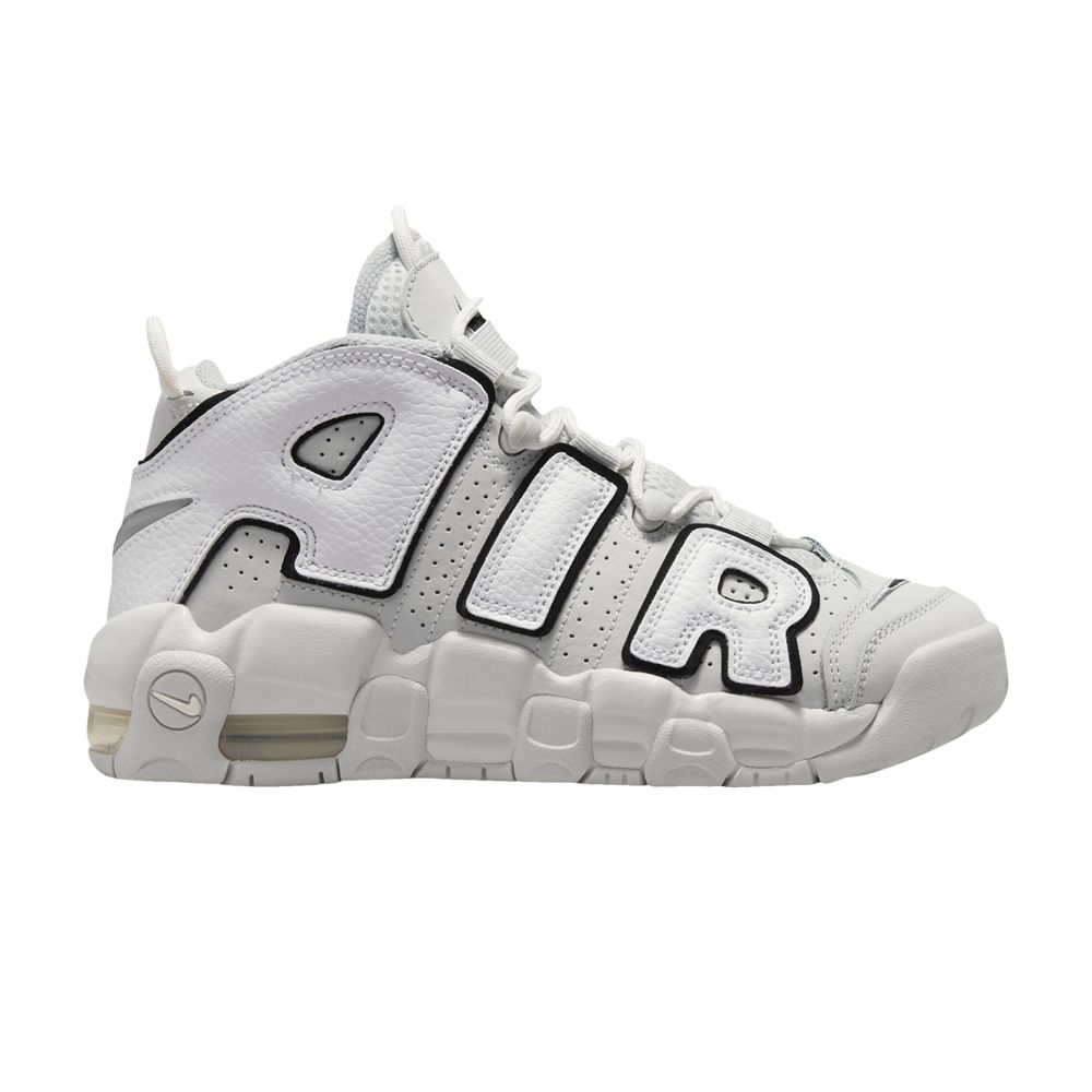 Pre-owned Nike Air More Uptempo Gs 'photon Dust Black' | White | Kid's Size 6