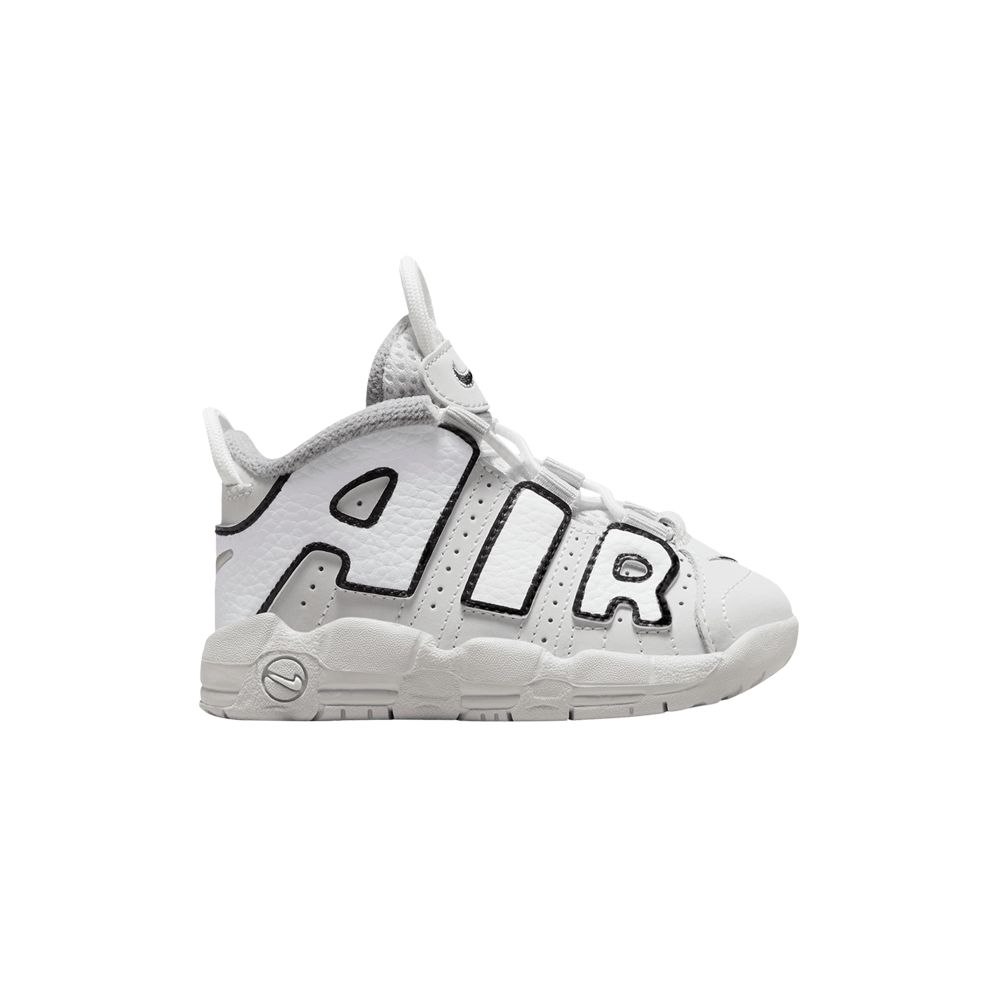 Pre-owned Nike Air More Uptempo Td 'photon Dust Black' | White | Infant Size 4