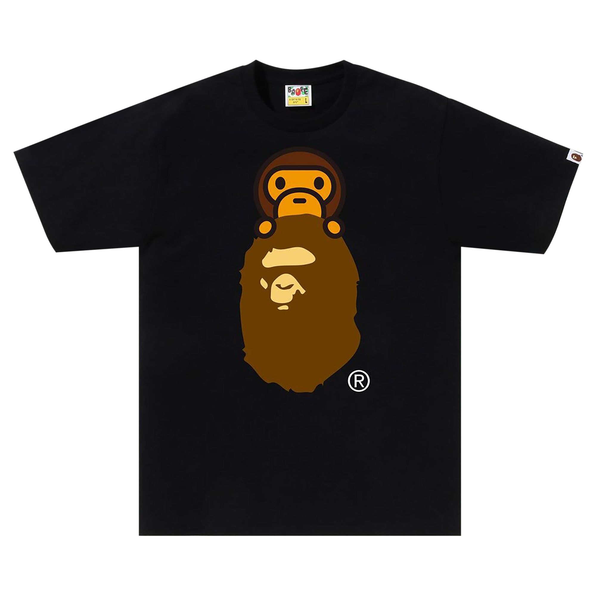 Pre-owned Bape Milo On Ape Head Tee 'black' | Men's Size Xxl
