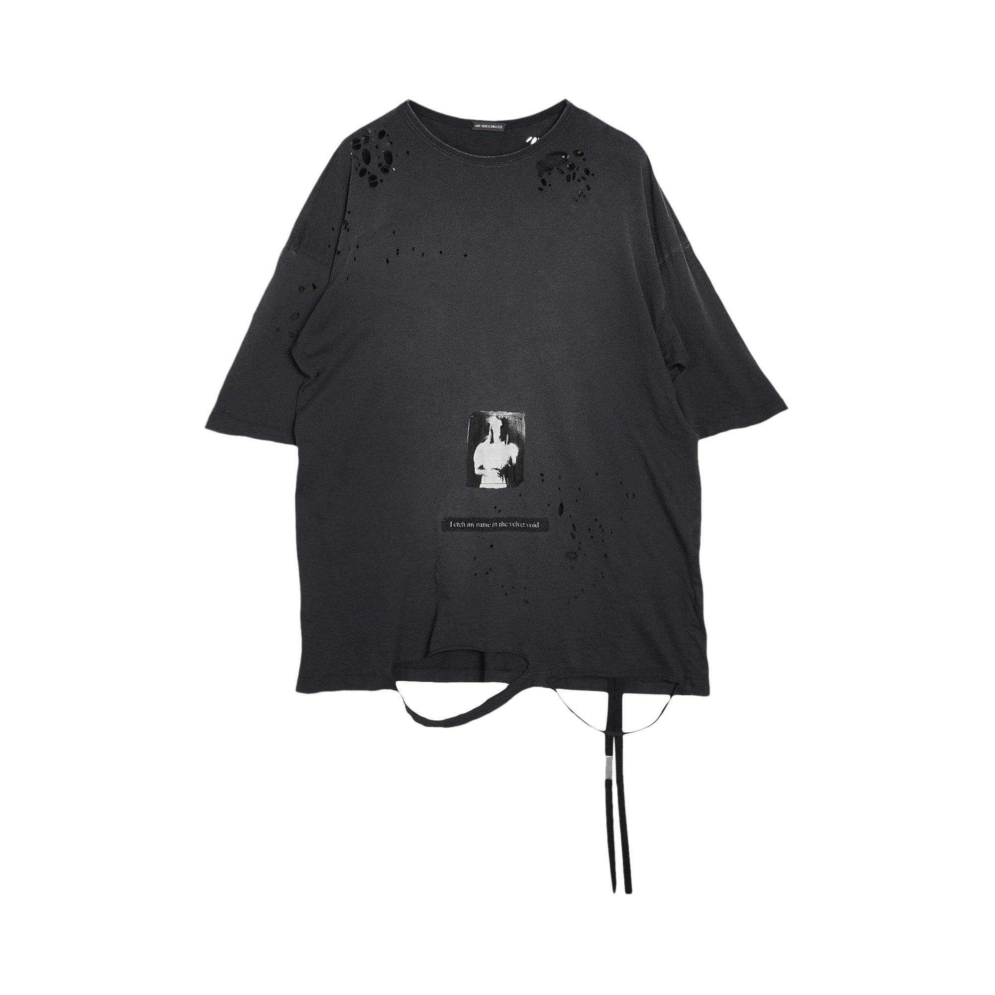 Pre-owned Ann Demeulemeester Dieter High Comfort Fit T-shirt 'faded Black' | Men's Size Xl