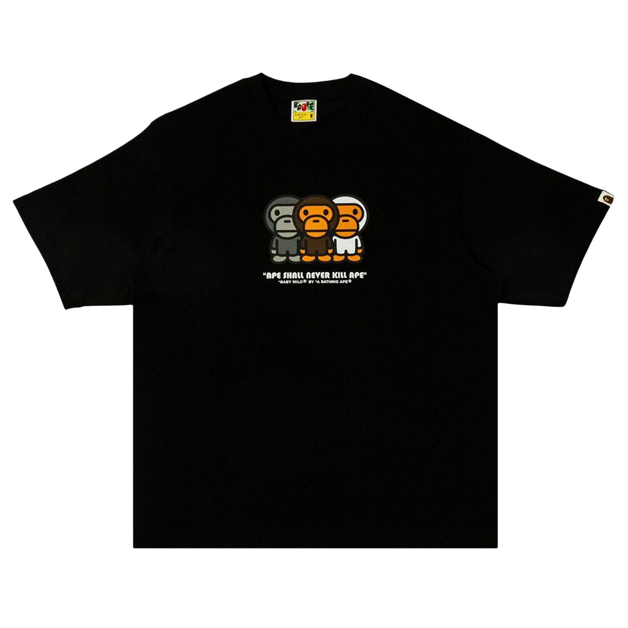 Pre-owned Bape Milo Relaxed Fit Tee 'black' | Men's Size Xxl