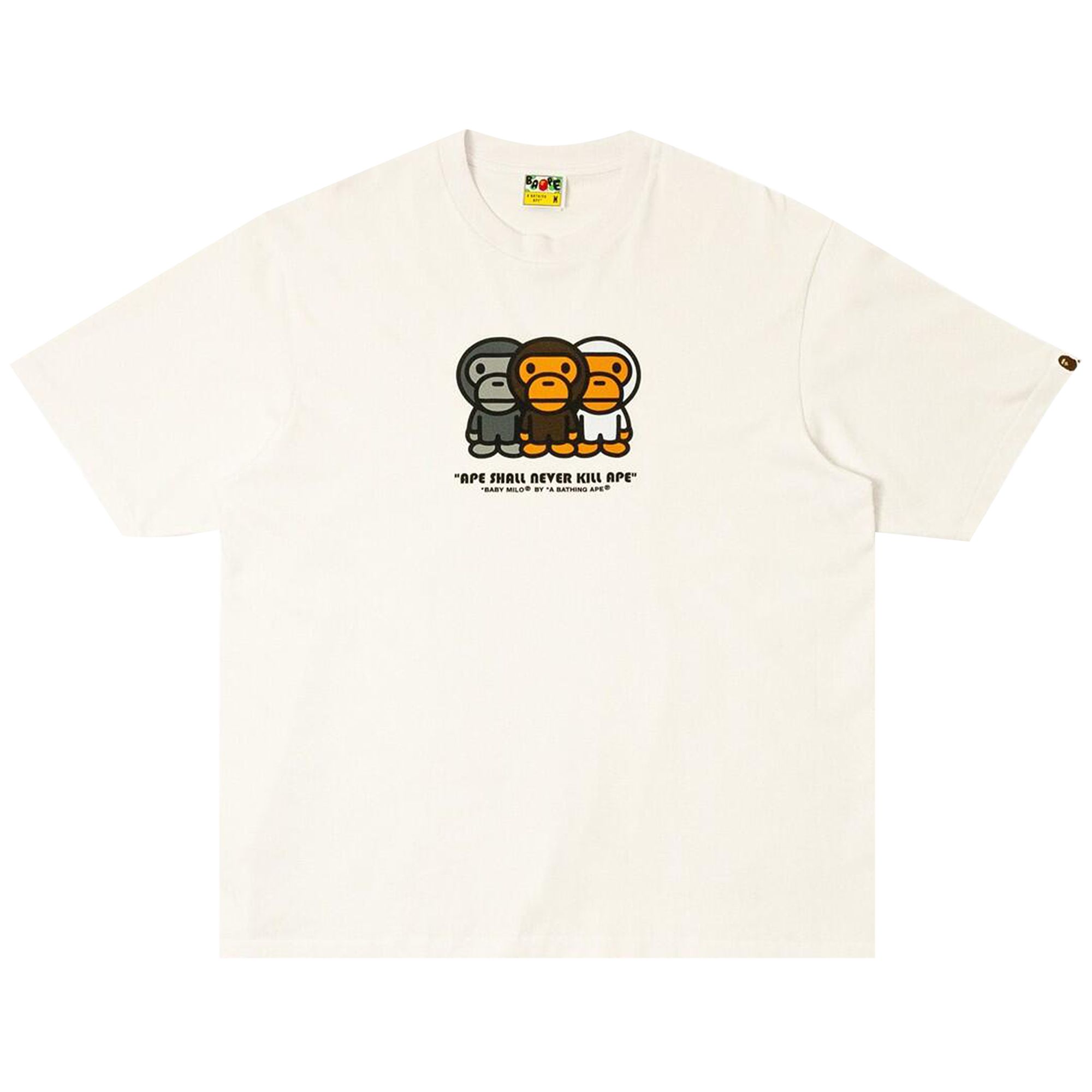 Pre-owned Bape Milo Relaxed Fit Tee 'white' | Men's Size Xxl