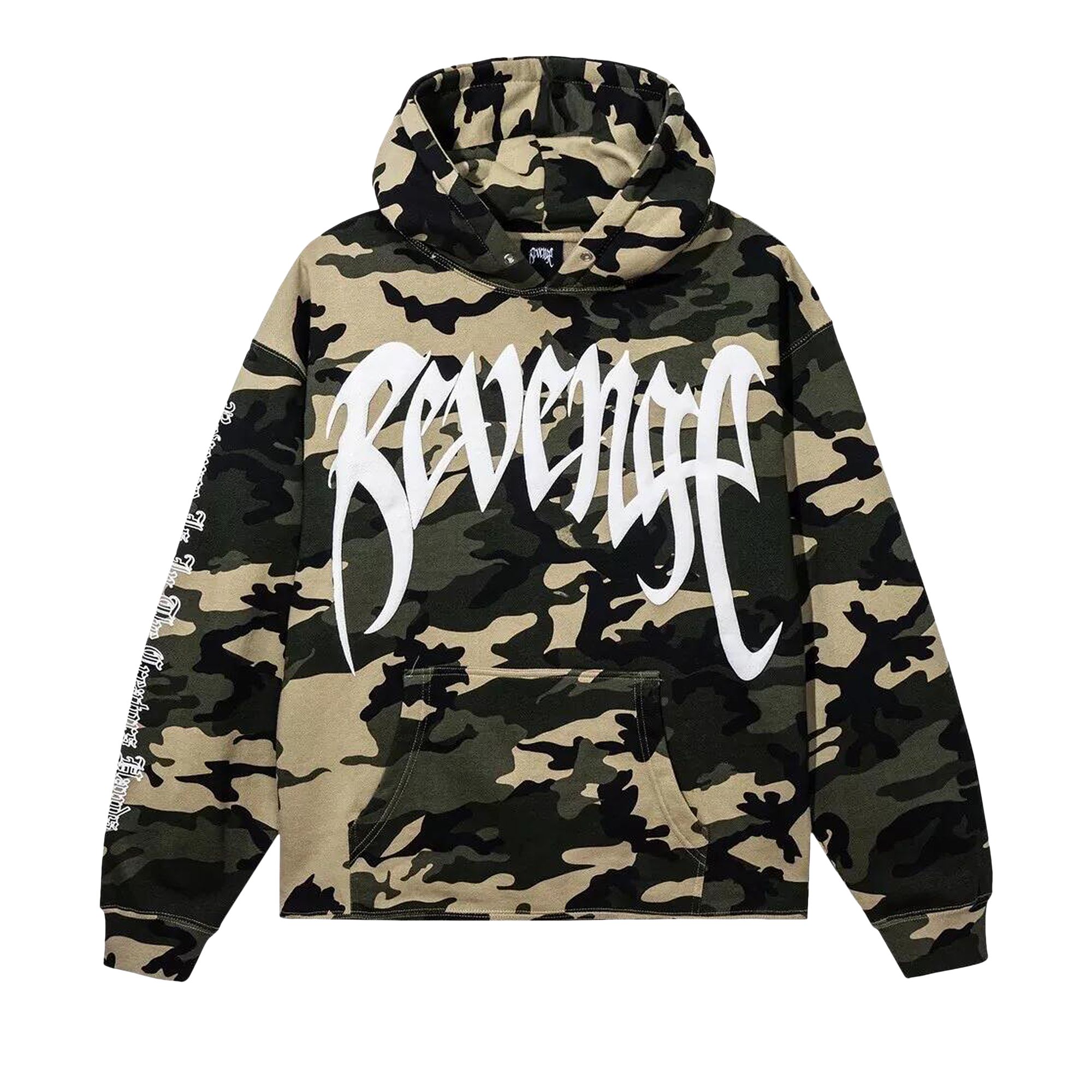 Pre-owned Revenge X Xxxtentacion Kill Hoodie 'camo' | Green | Men's Size Xl