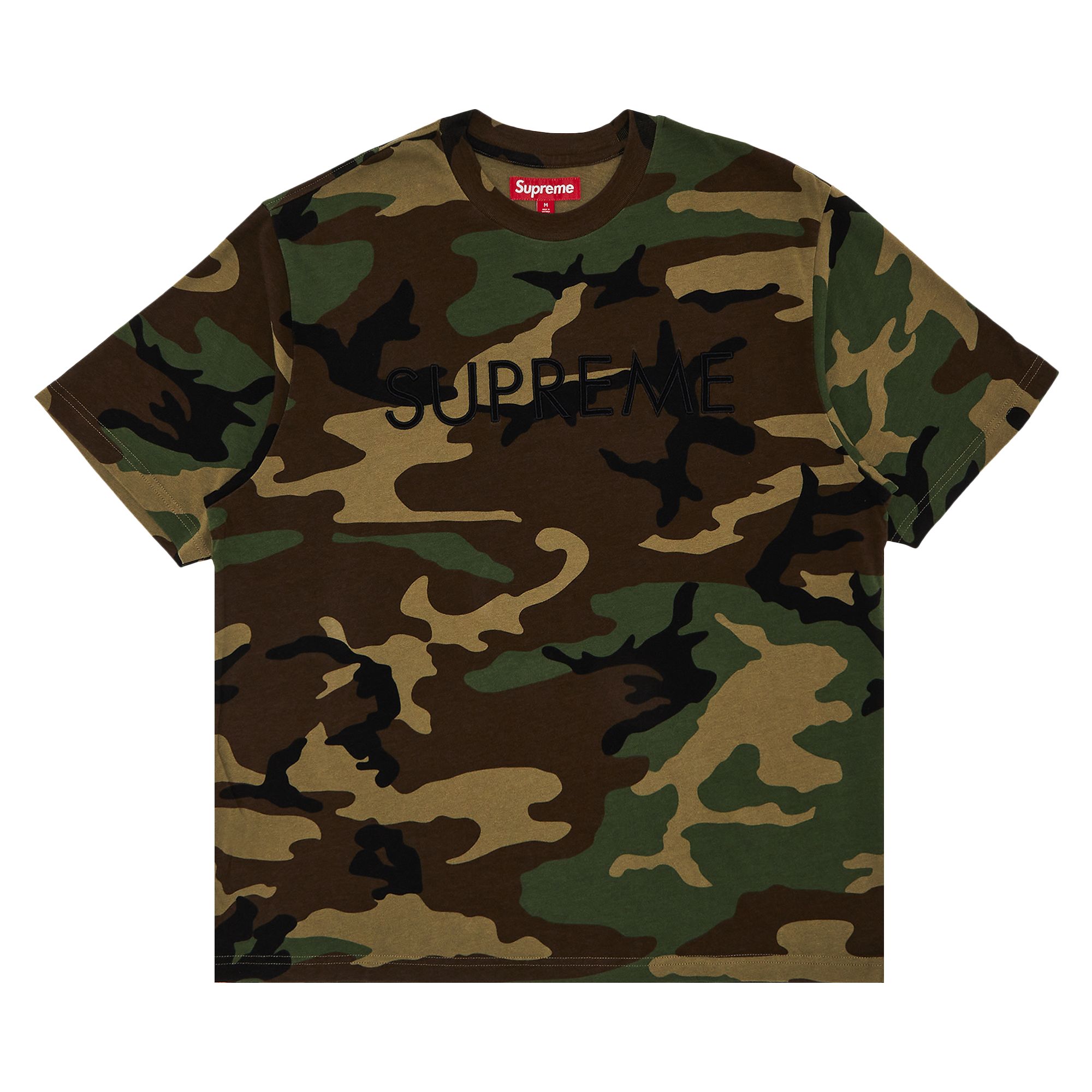 Pre-owned Supreme Capital Short-sleeve Top 'woodland Camo' | Multi-color | Men's Size S