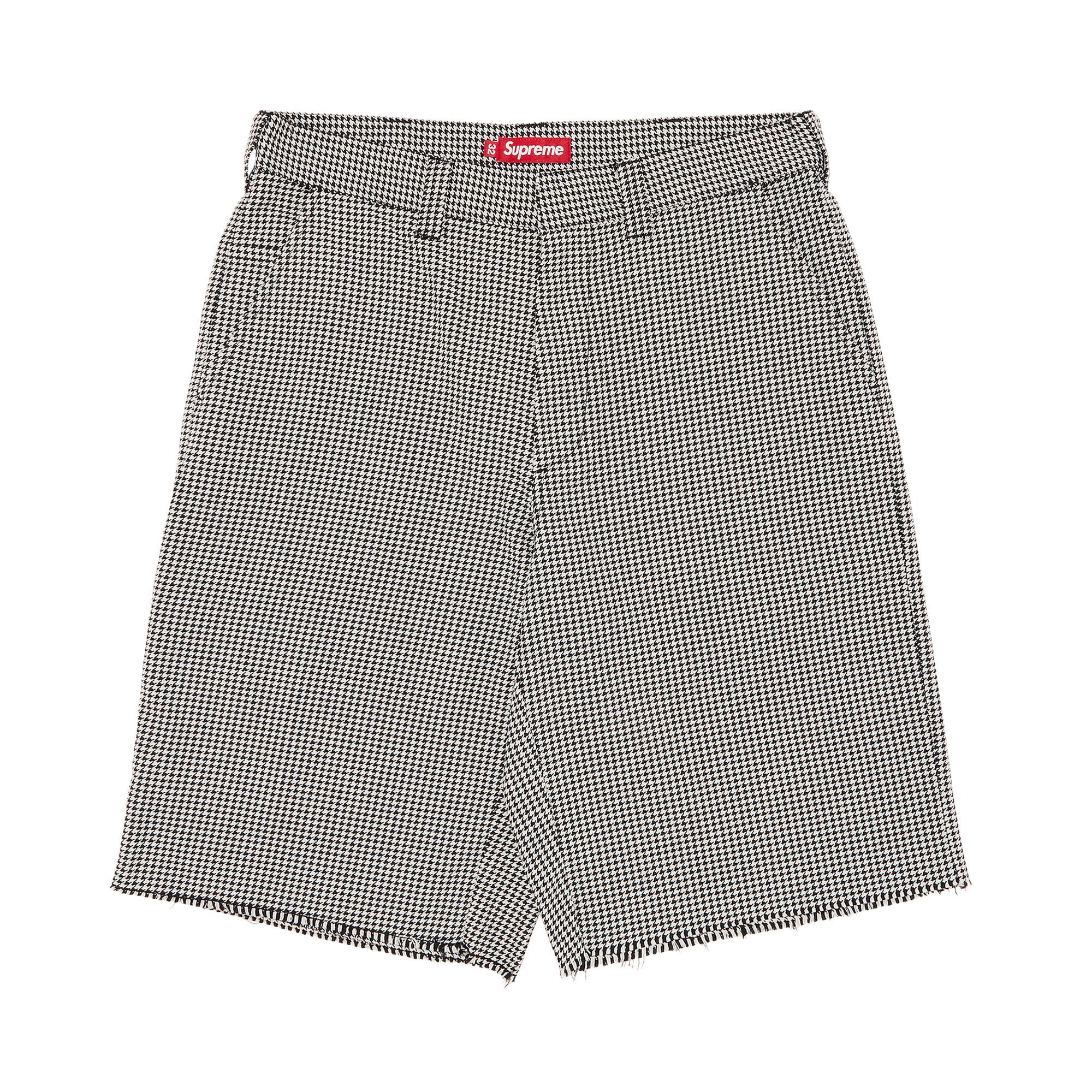 Pre-owned Supreme Work Short 'white Houndstooth' | Men's Size 30