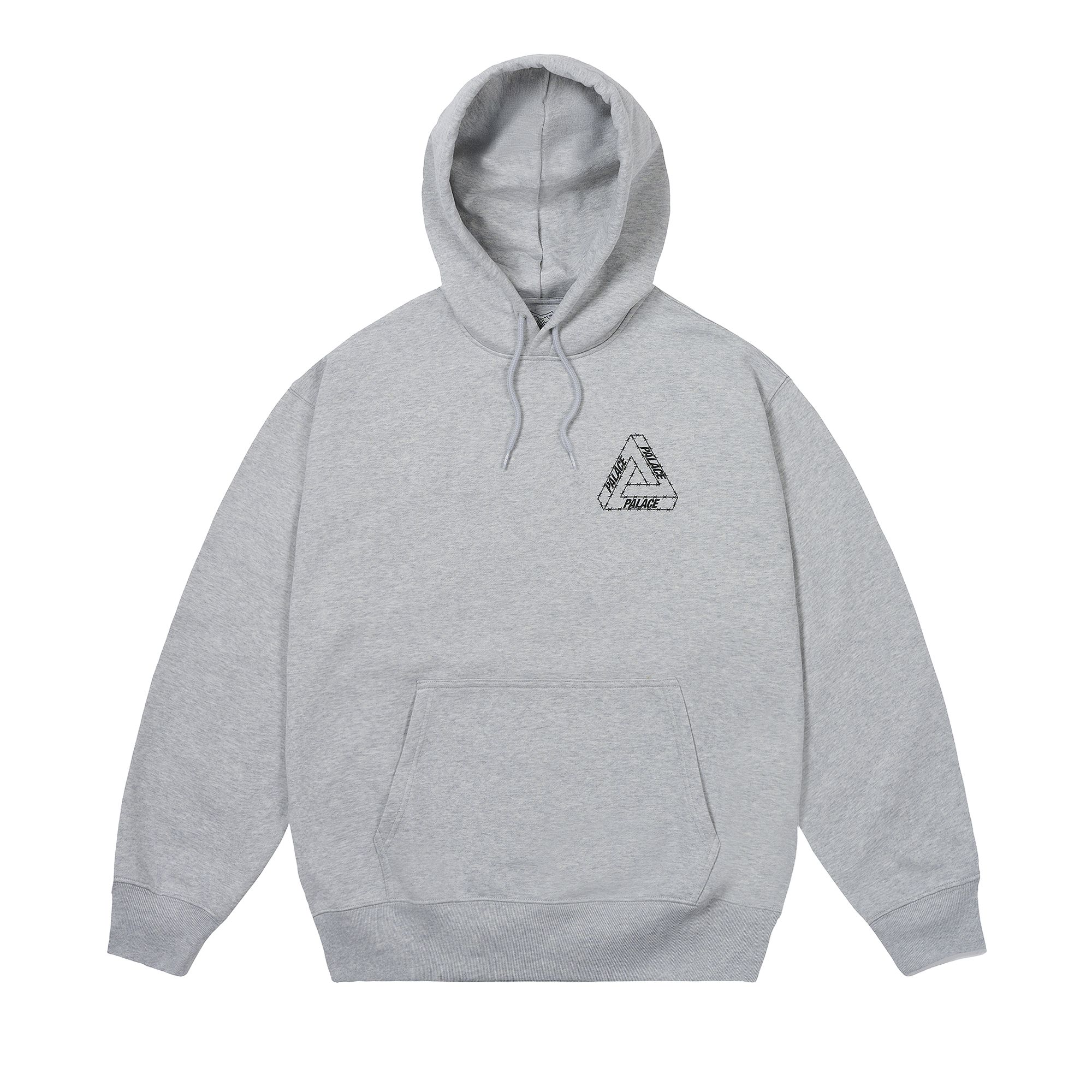 Pre-owned Palace Barbed Tri-ferg Hood 'grey Marl' | Men's Size Xl In Gray