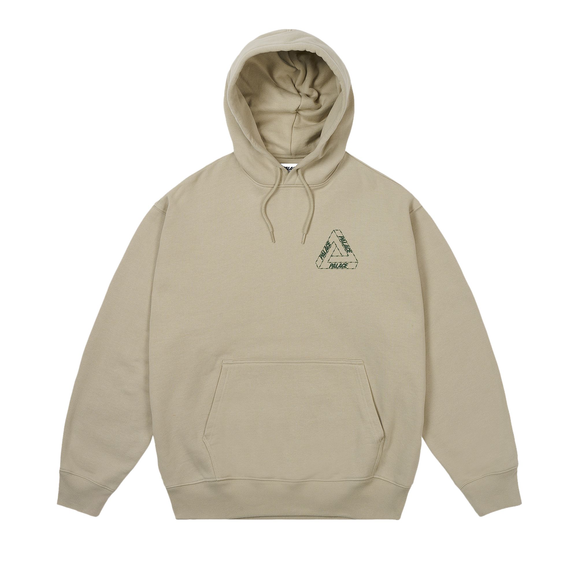 Pre-owned Palace Barbed Tri-ferg Hood 'stoney Grey' | Men's Size Xl In Gray