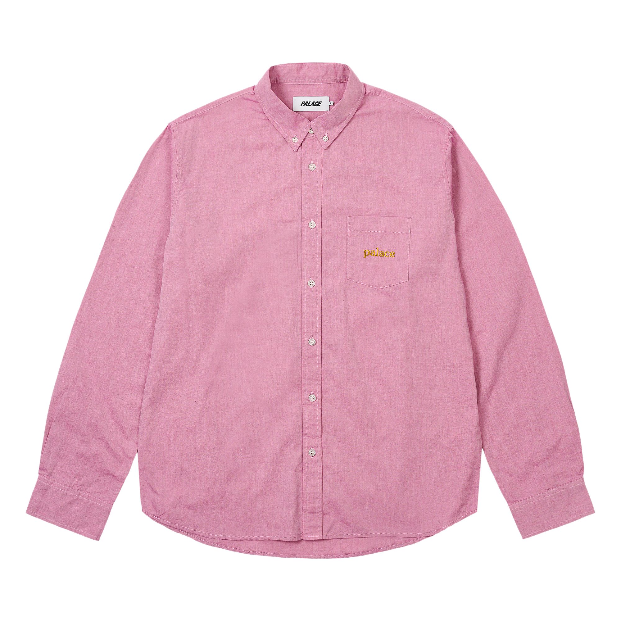 Pre-owned Palace Oxford Shirt 'burgundy' | Red | Men's Size L