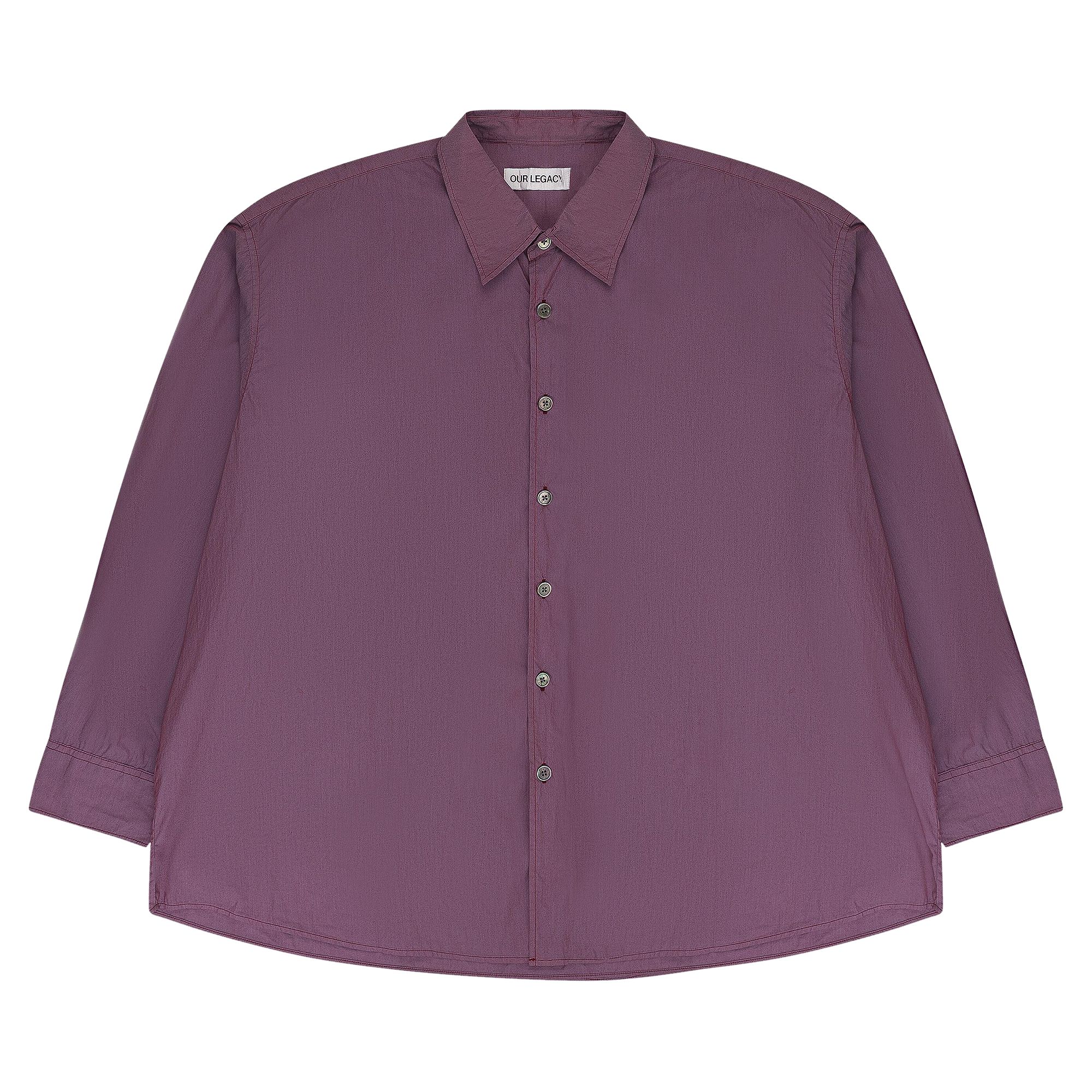 Pre-owned Our Legacy Borrowed Poplin Shirt 'raspberry' | Red | Men's Size 52