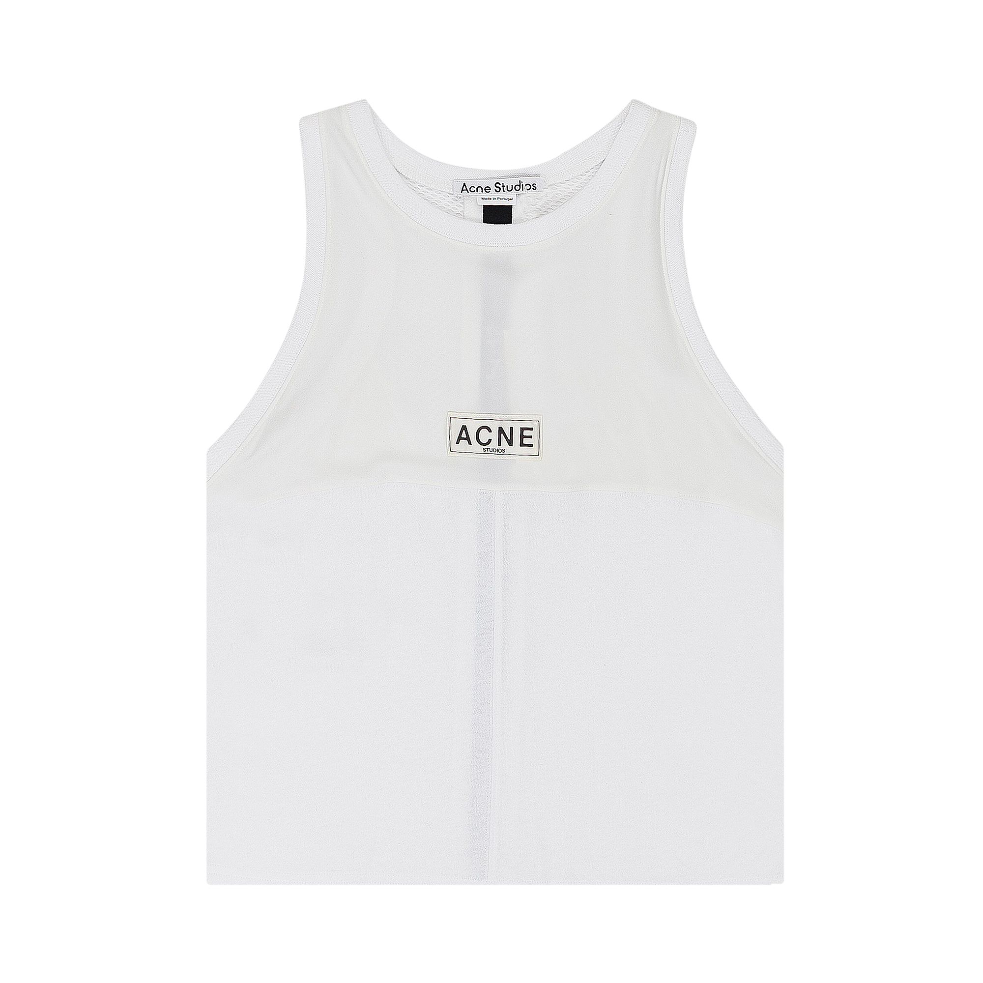 Pre-owned Acne Studios Logo Tank Top 'white' | Women's Size M