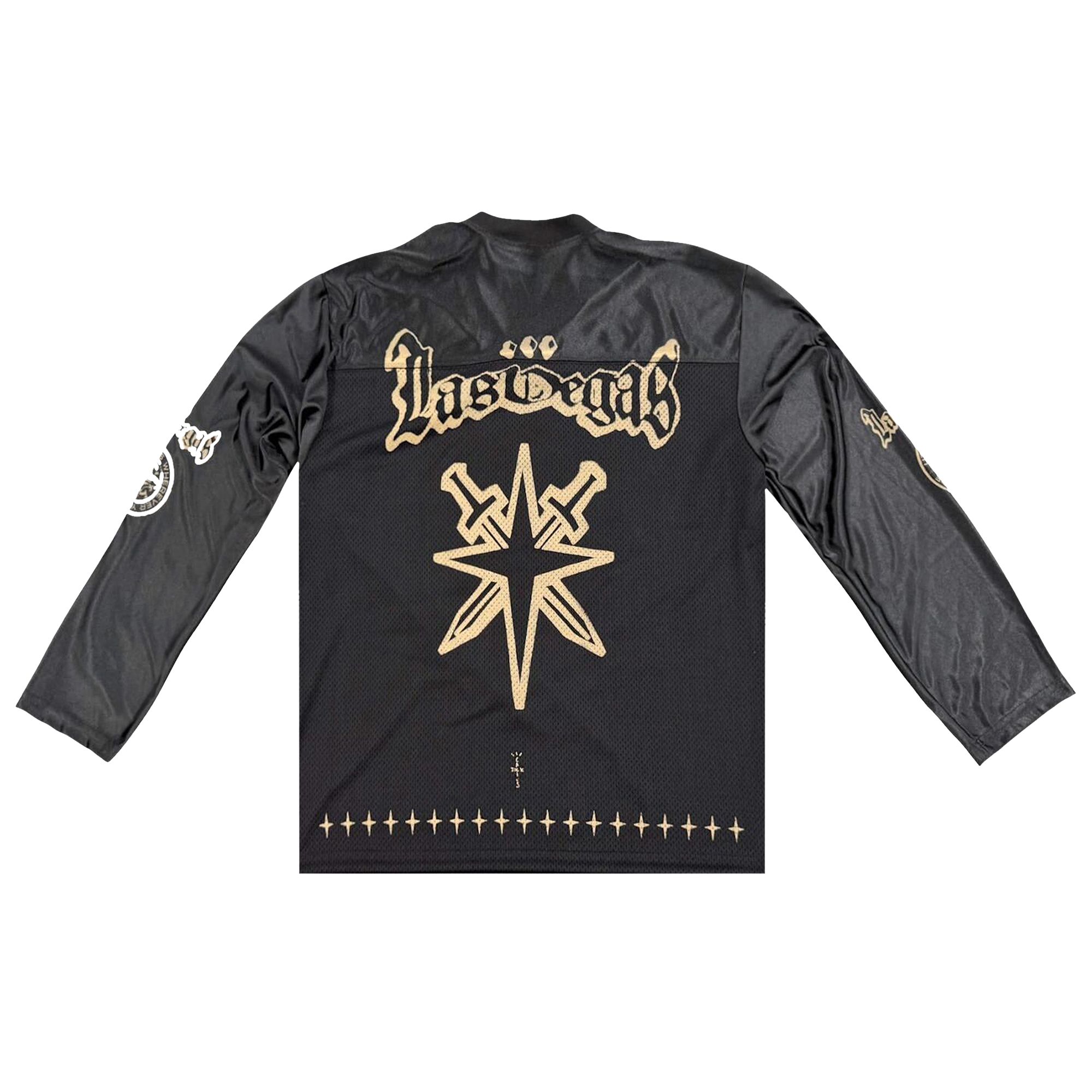 Pre-owned Cactus Jack By Travis Scott X Nhl X Las Vegas Knights Jersey 'black' | Men's Size M