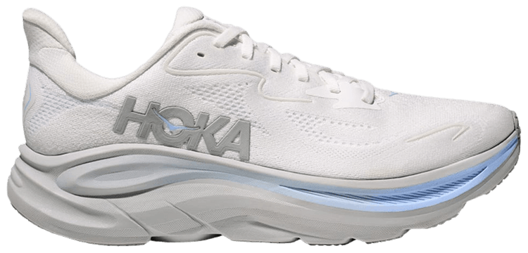 HOKA Clifton 10 White Glacier Blue