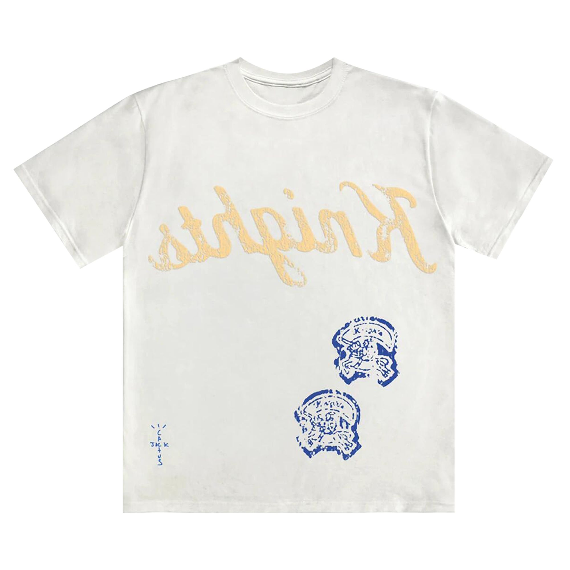 Pre-owned Cactus Jack By Travis Scott Elkins High School T-shirt 'white' | Men's Size S