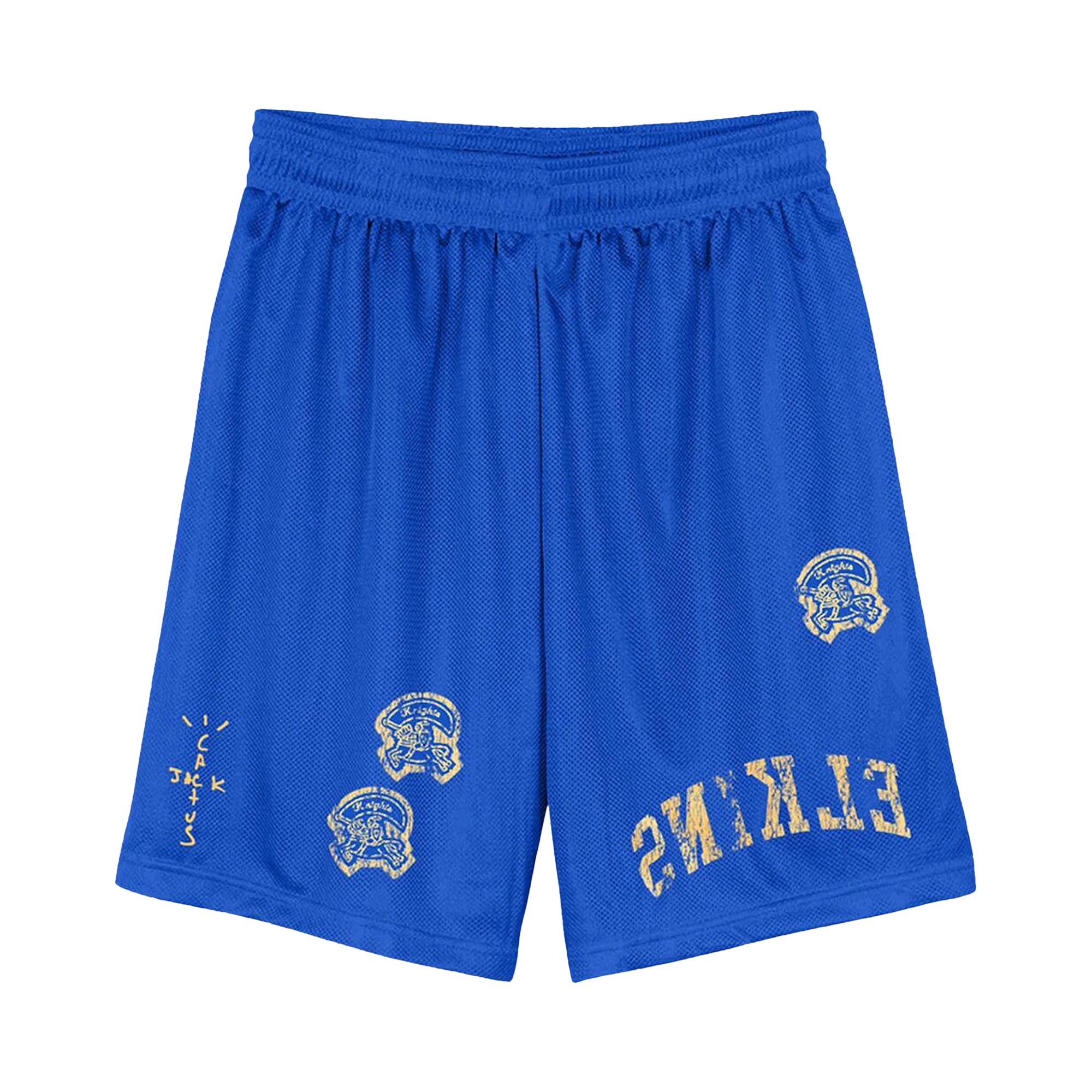Pre-owned Cactus Jack By Travis Scott Elkins High School Shorts 'blue' | Men's Size M