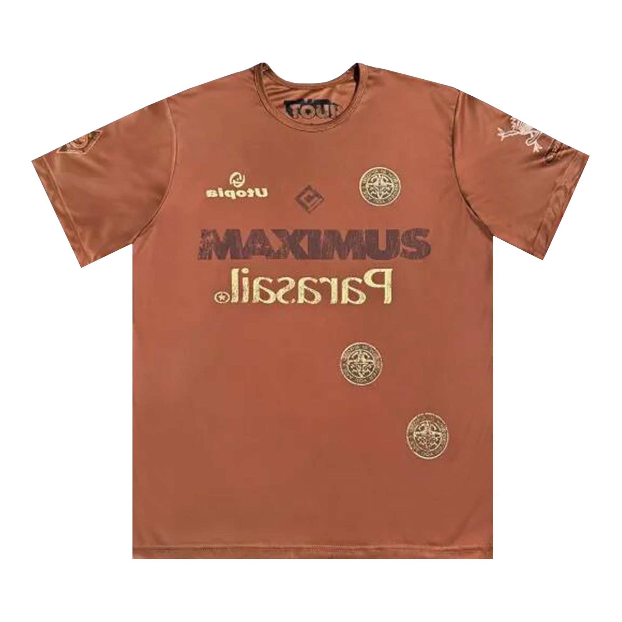 Pre-owned Cactus Jack By Travis Scott Circus Maximus Soccer Jersey 'brown' | Men's Size L