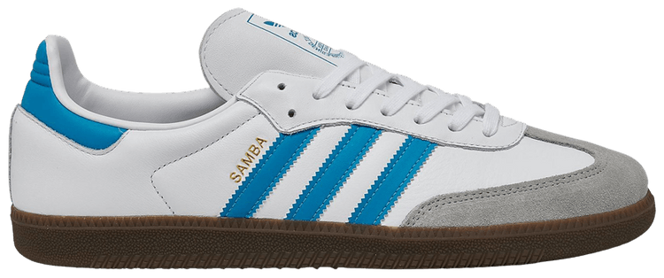 Adidas Samba OG White Shock Cyan Gum