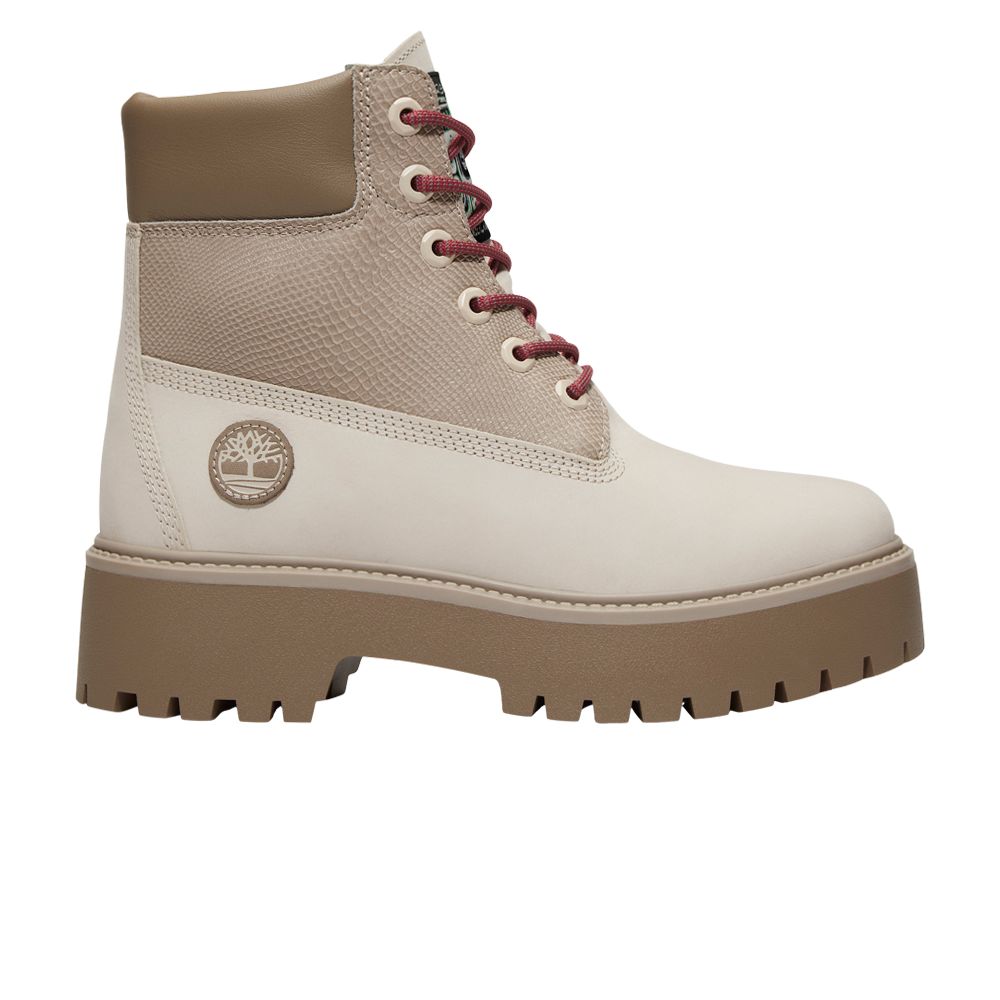 Timberland Wmns Stone Street 6 Inch Premium Platform Boot 'Year of the Snake' | White | Women's Size 7.5 - TB0A2H3C-EM3