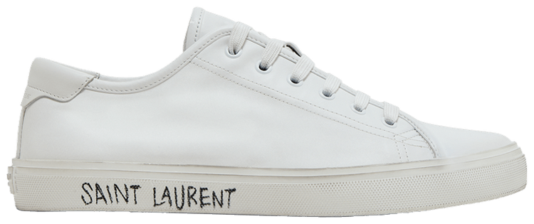 ■Saint Laurent■ Malibu Leather Sneakers White 64925300NG09 Saint Laurent Malibu Distressed lace-up Sneakers | White