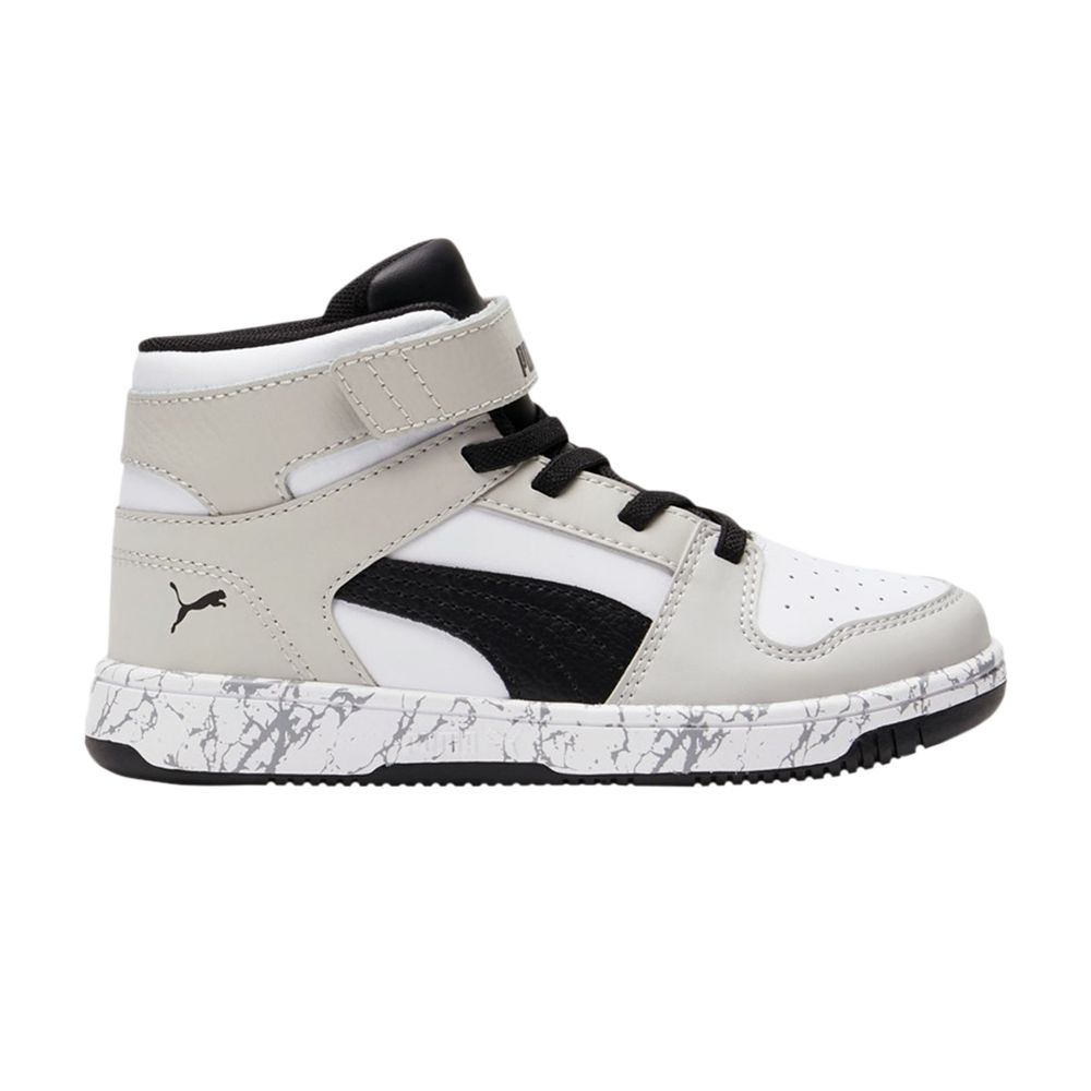 Pre-owned Puma Rebound Layup Mid Little Kid 'grey Violet Black' | Kid's Size 12 In Gray