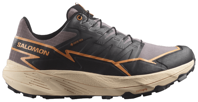 Salomon Wmns Thundercross GORE TEX Shark Black Papaya
