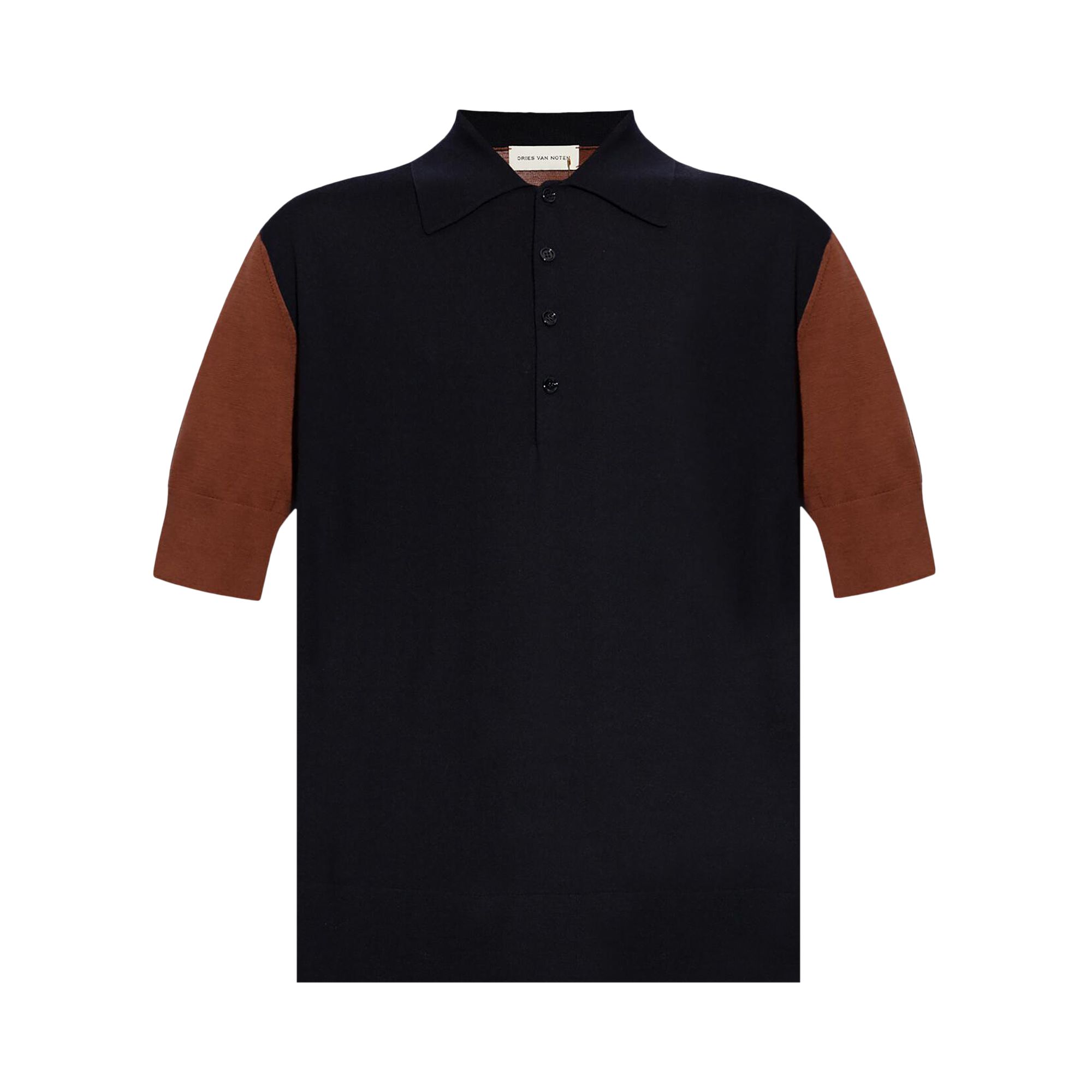 Pre-owned Dries Van Noten Midland Polo 'navy' | Blue | Men's Size L