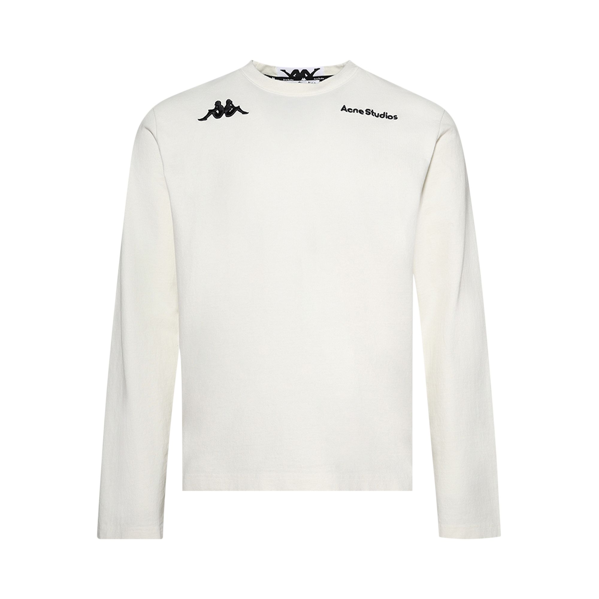 Pre-owned Acne Studios X Kappa Long-sleeve Logo T-shirt 'white' | Men's Size L