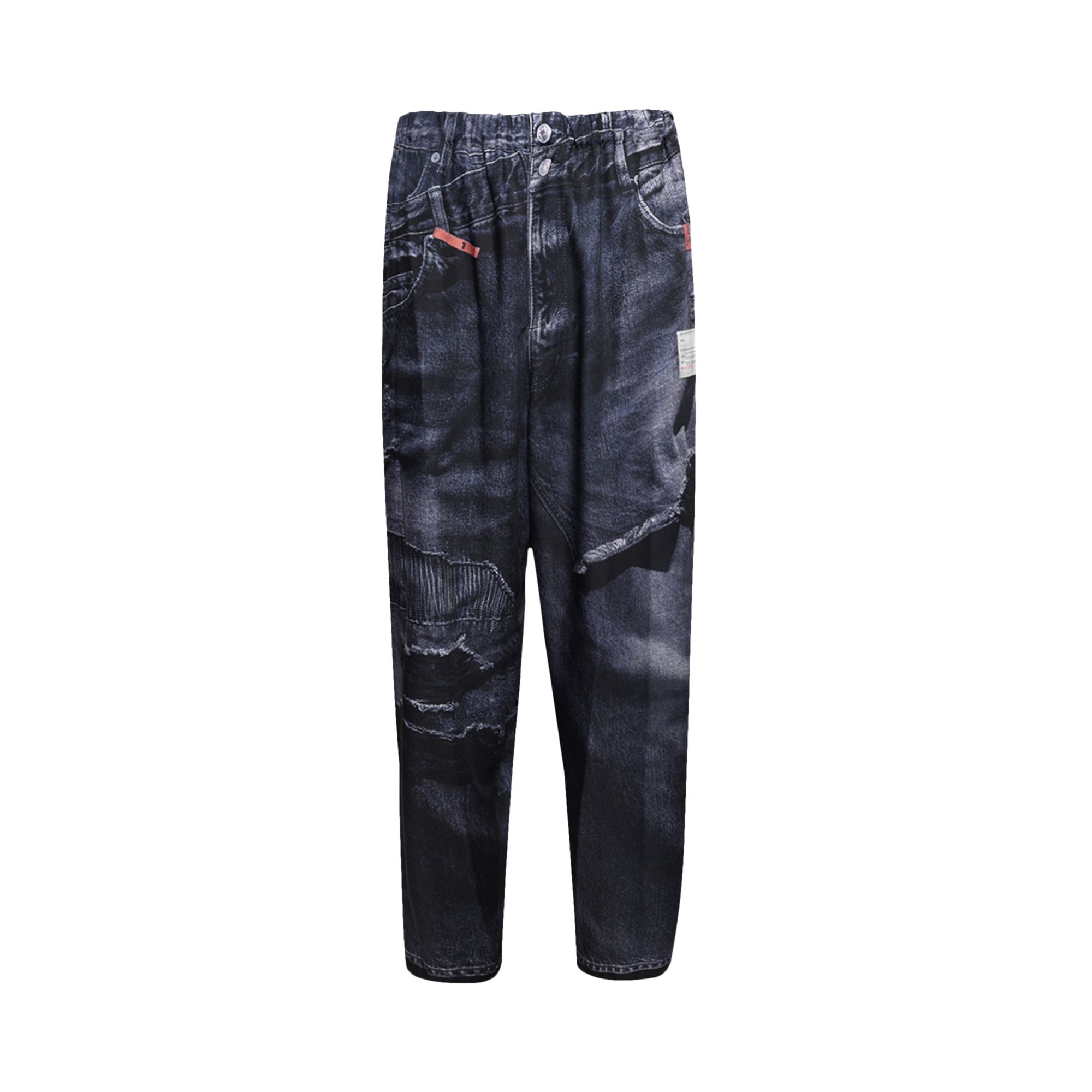 Pre-owned Miharayasuhiro Maison Mihara Yasuhiro Trompe L'oeil Denim Pants 'black' | Men's Size 48