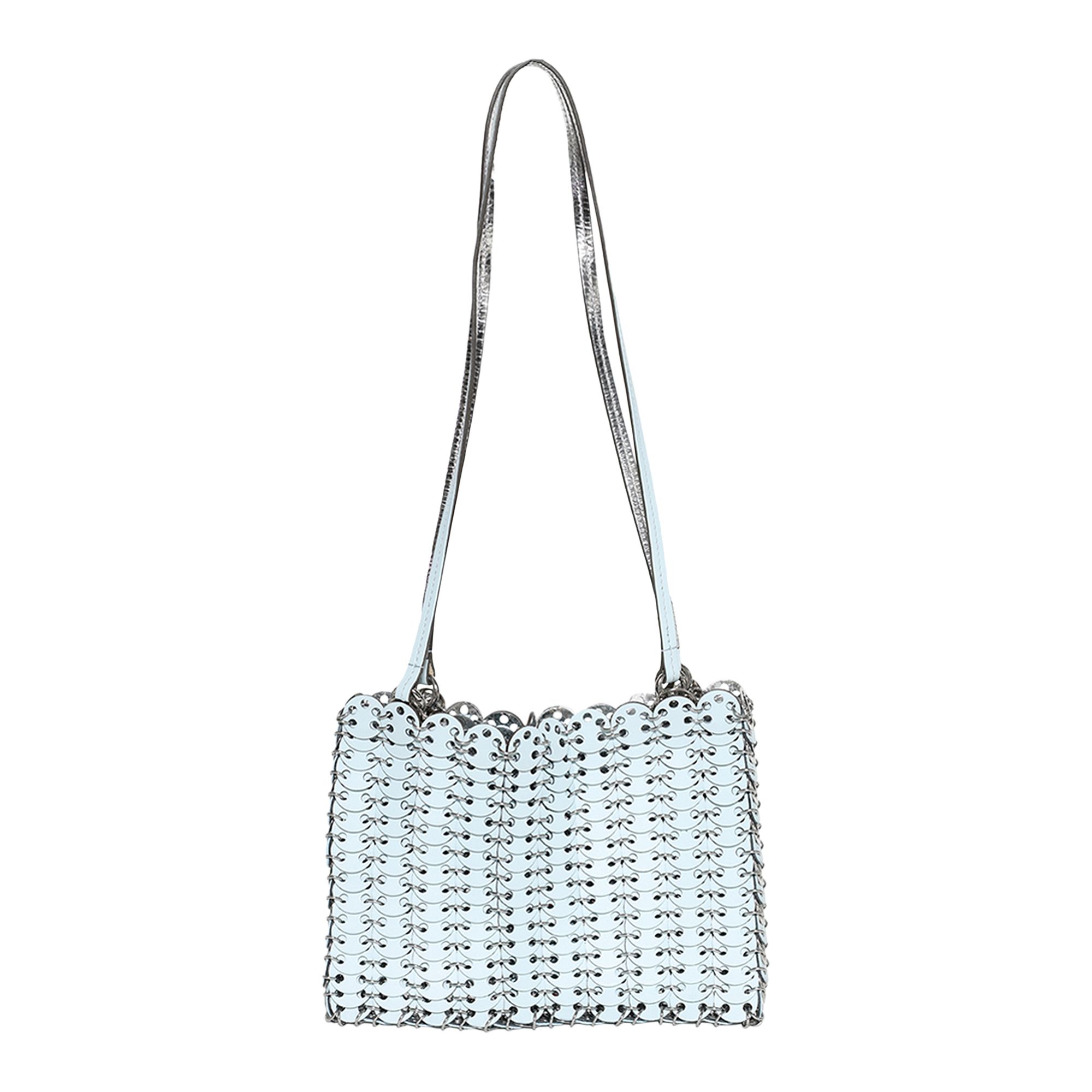 Pre-owned Rabanne 1969 Flip Shoulder Bag 'blue/silver' | Women's Size Onesize