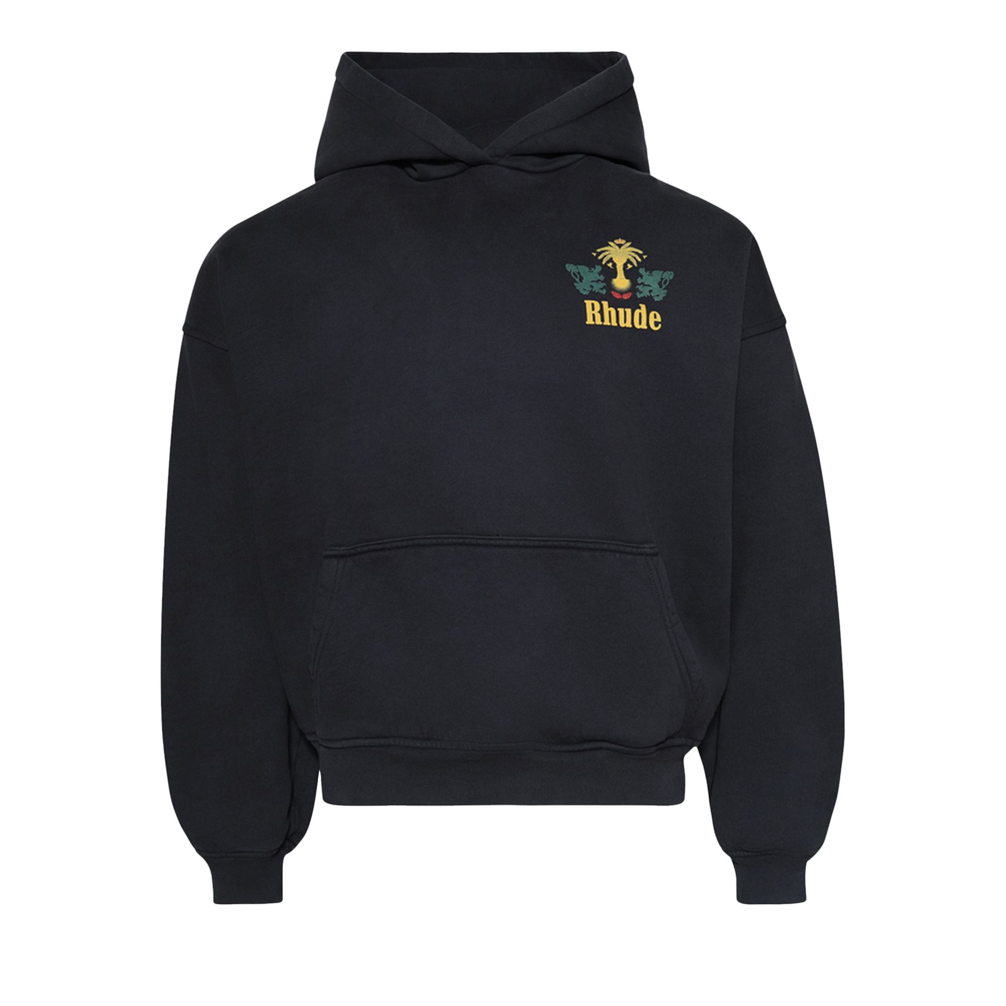 Pre-owned Rhude Tabaco Hoodie 'vintage Black' | Men's Size Xxl
