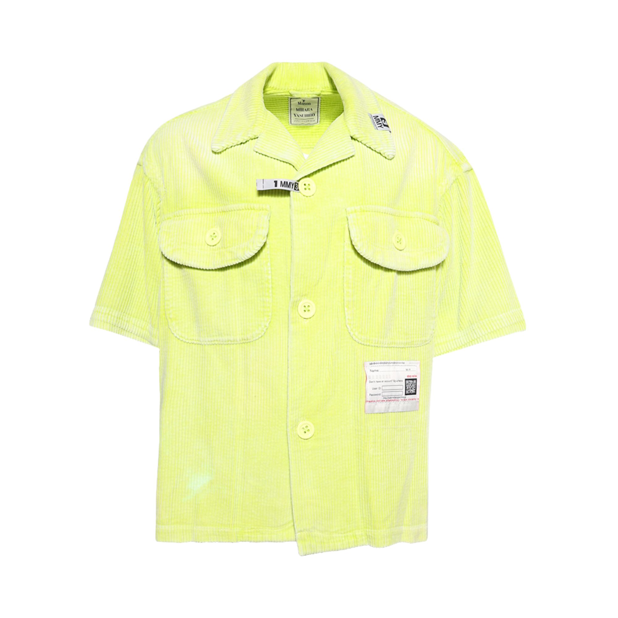 Pre-owned Miharayasuhiro Maison Mihara Yasuhiro Amateur Sewn Short-sleeve Shirt 'yellow' | Men's Size 48
