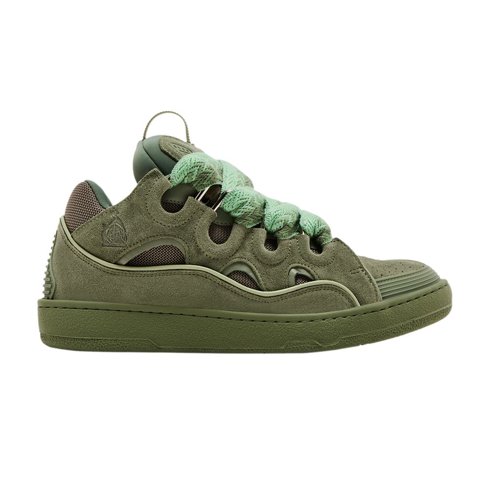 Pre-owned Lanvin Curb Sneakers 'vert De Gris' | Green | Men's Size 42