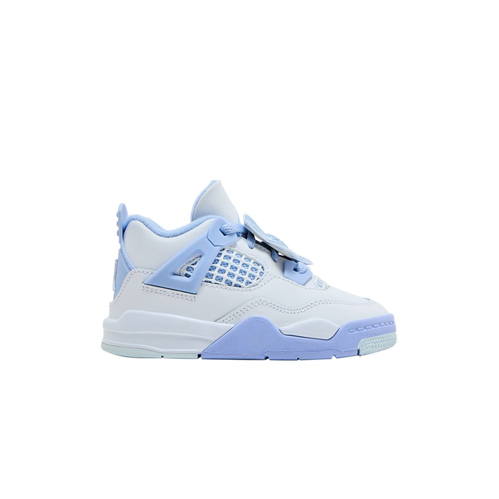 Pre-owned Air Jordan 4 Retro Td 'forget Me Not' | White | Infant Size 3