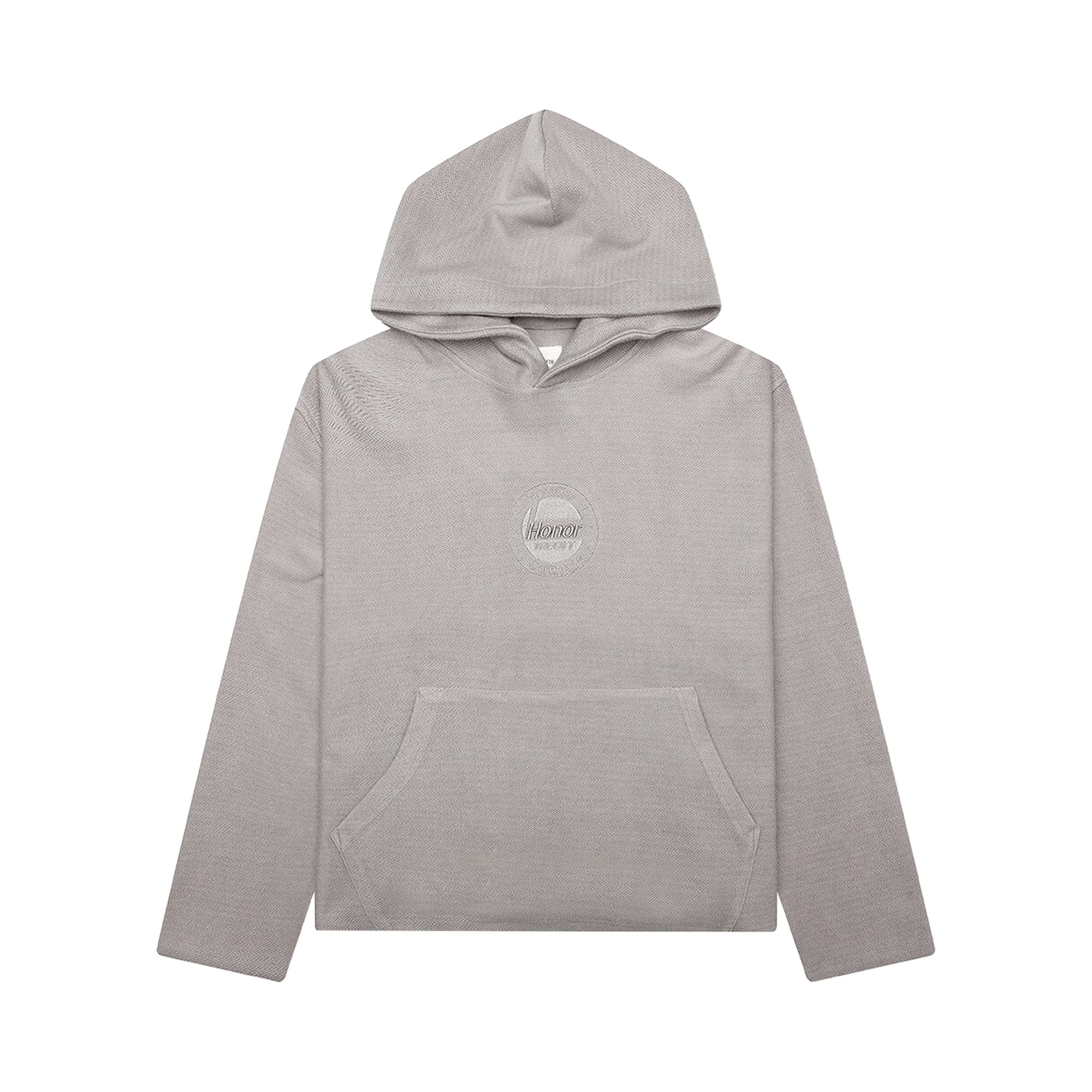 Pre-owned Honor The Gift Race Herringbone Hoodie 'stone' | Grey | Men's Size Xl