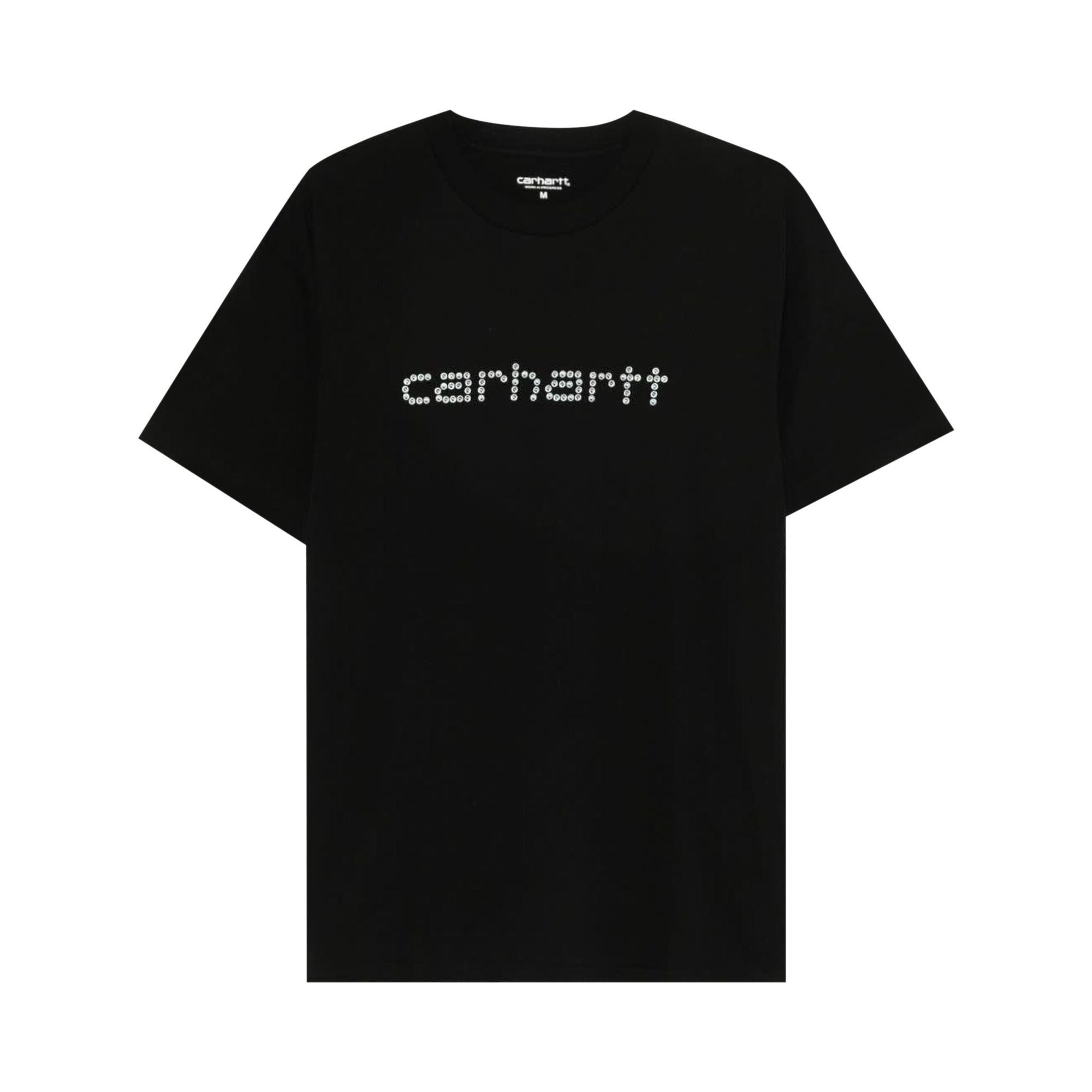 Pre-owned Carhartt Wip Short-sleeve Rivet Script T-shirt 'black' | Men's Size M