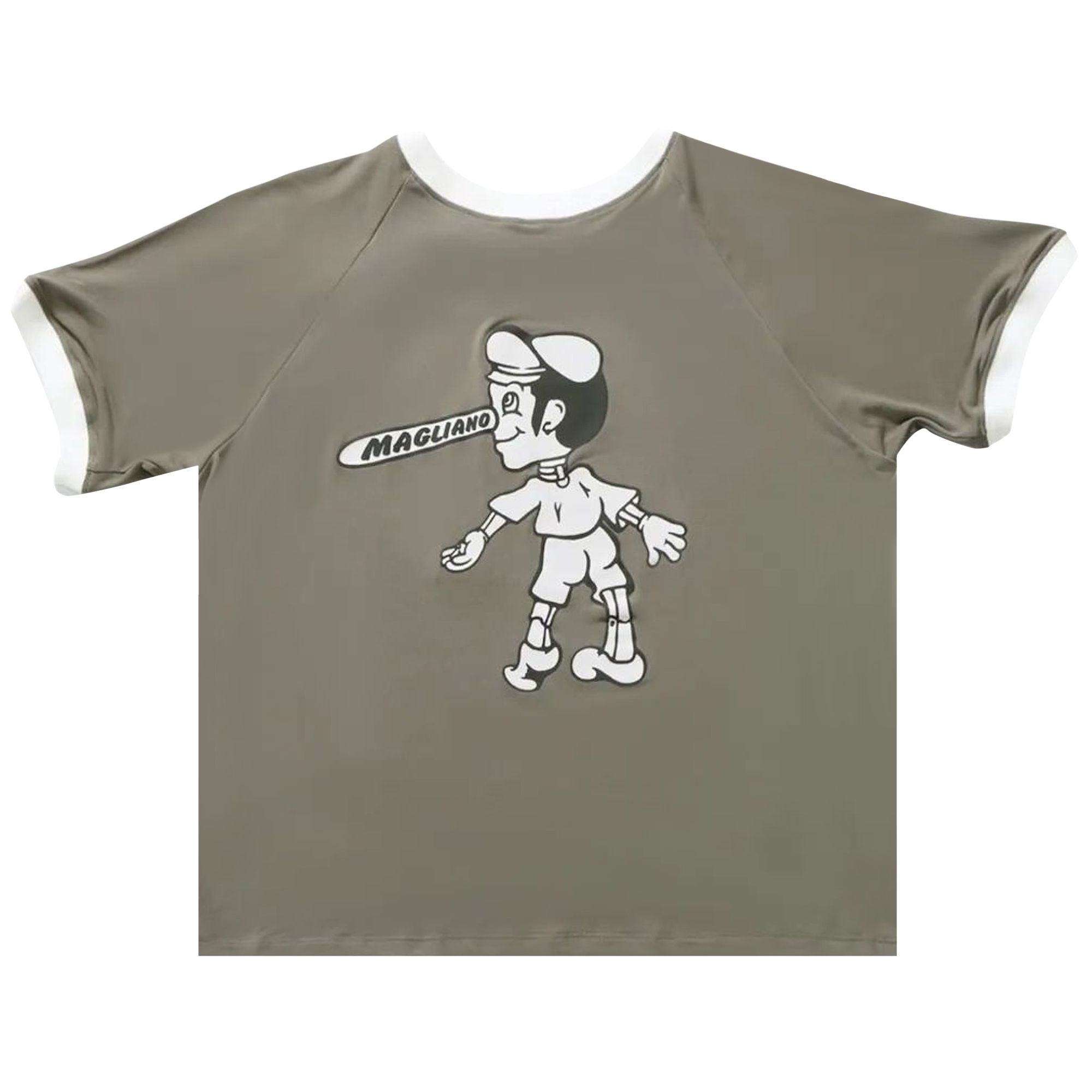 Pre-owned Magliano Britpop Mini Tee 'stone Grey' | Men's Size M