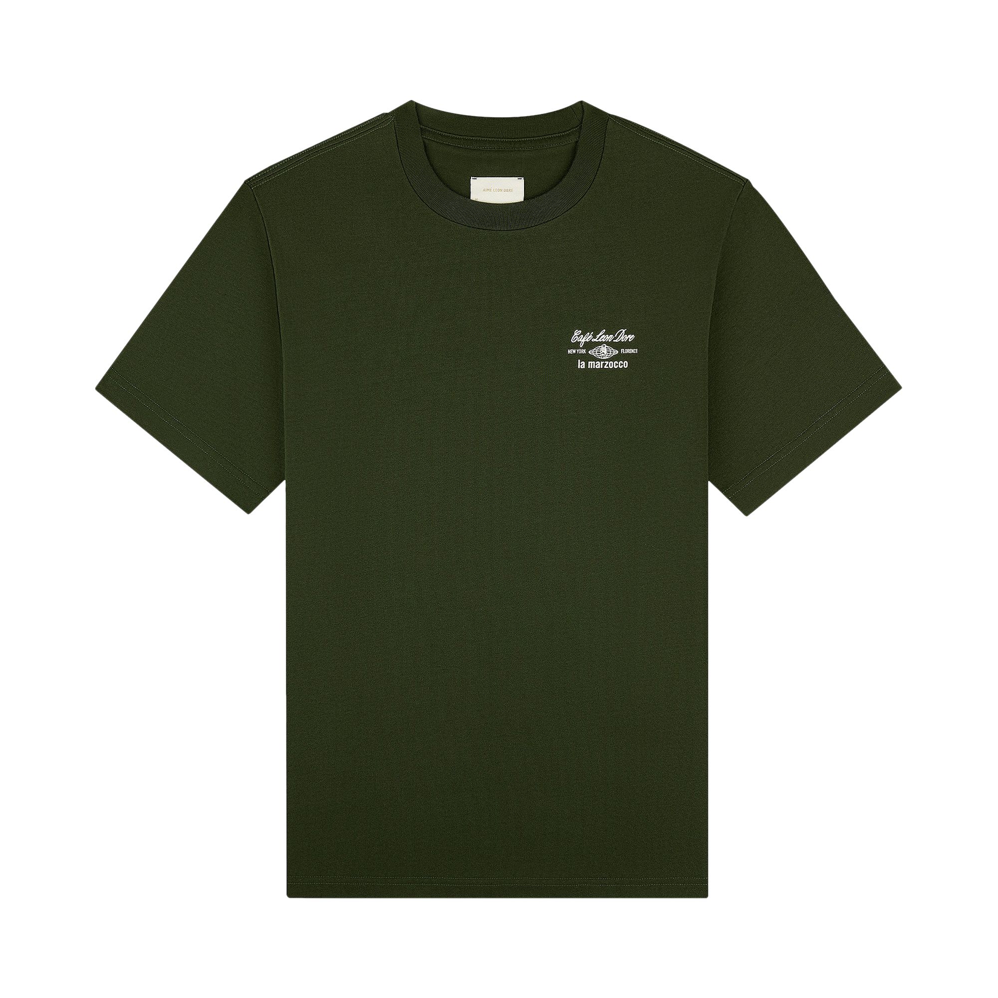 Pre-owned Aimé Leon Dore Café Leon Dore La Marzocco Tee 'kombu Green' | Men's Size S