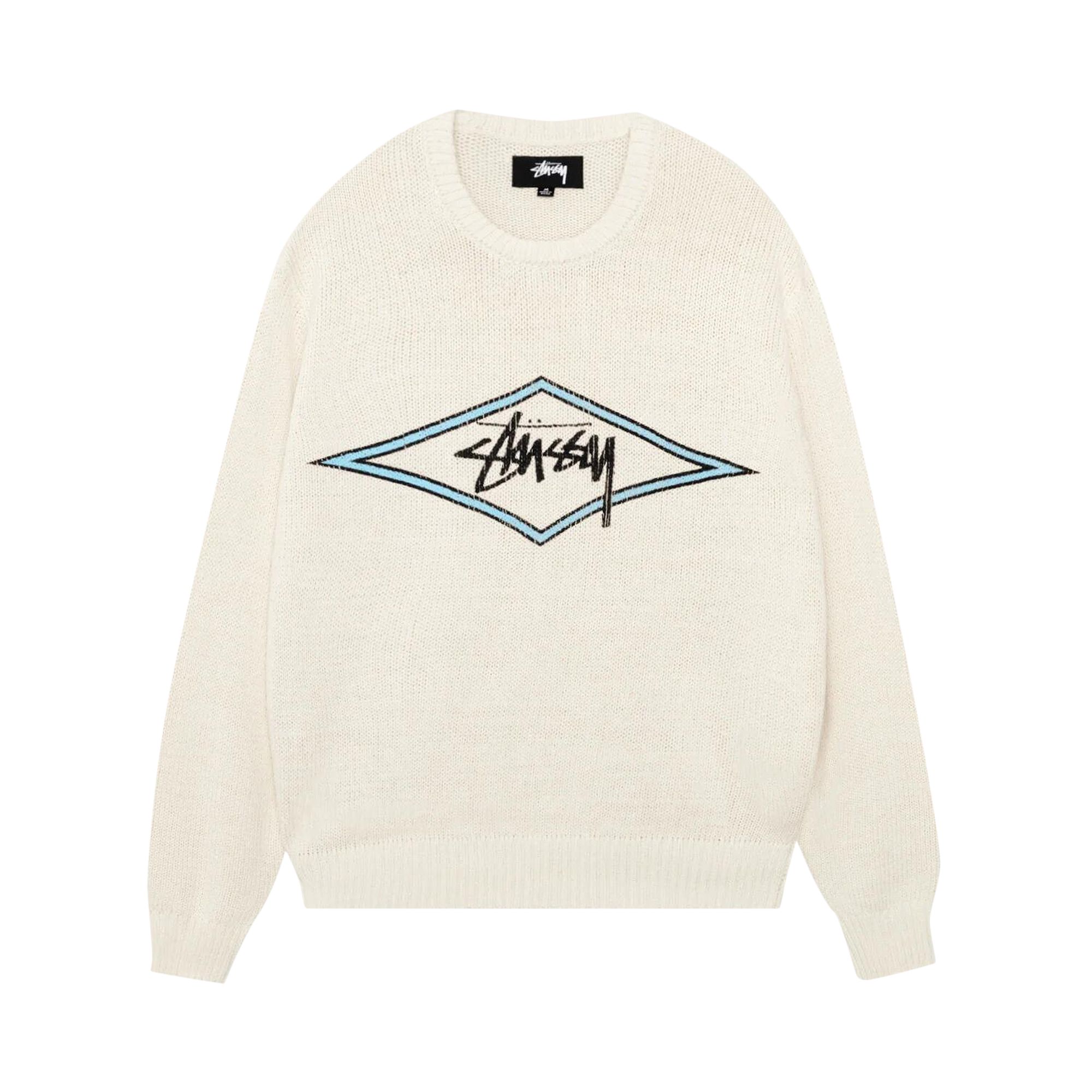 Pre-owned Stussy Surf Team Sweater 'ivory' | Cream | Men's Size L