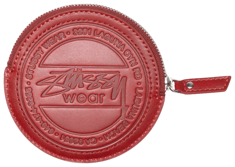 【STUSSY】25ss SURF DOT LEATHER POUCH Surf Dot Leather Pouch – Black | Accessories | Stüssy