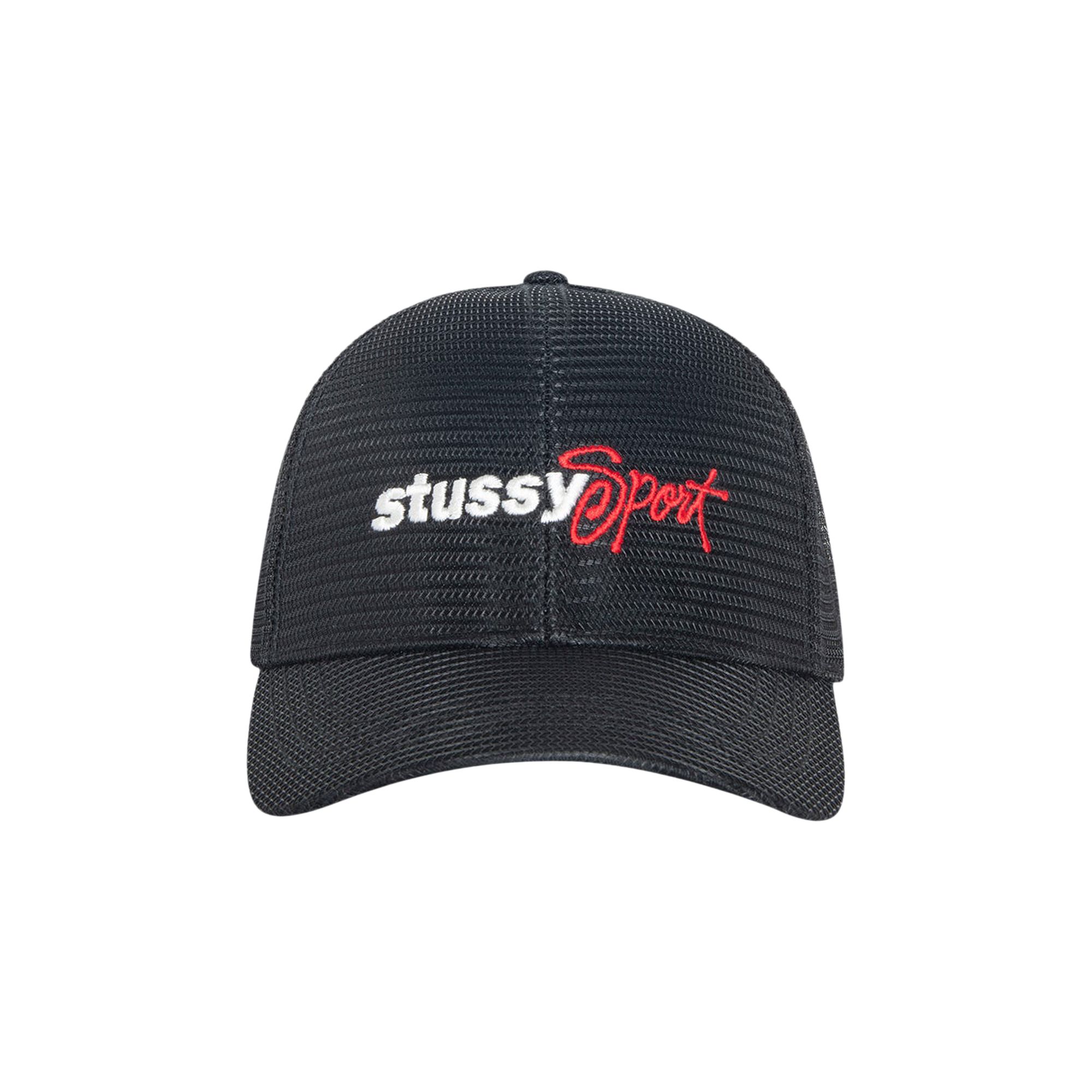 Pre-owned Stussy Mid-depth Sport Mesh Snapback 'black' | Men's Size Onesize