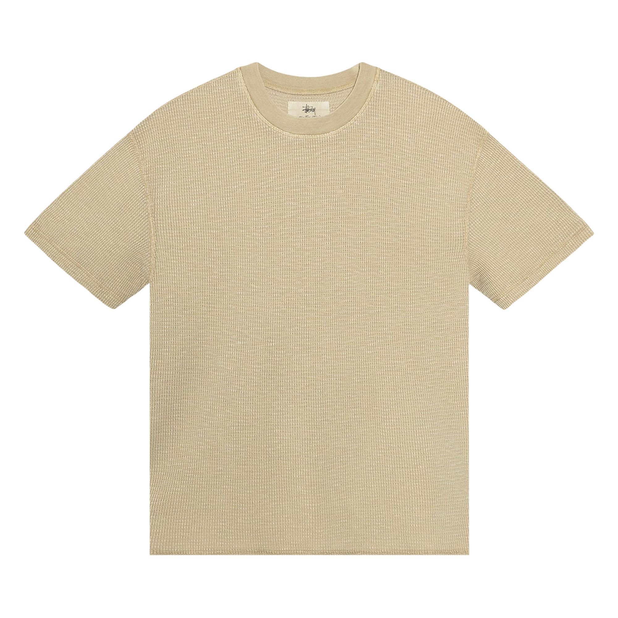 Pre-owned Stussy Pigment Dyed Short-sleeve Thermal 'tan' | Men's Size Xl