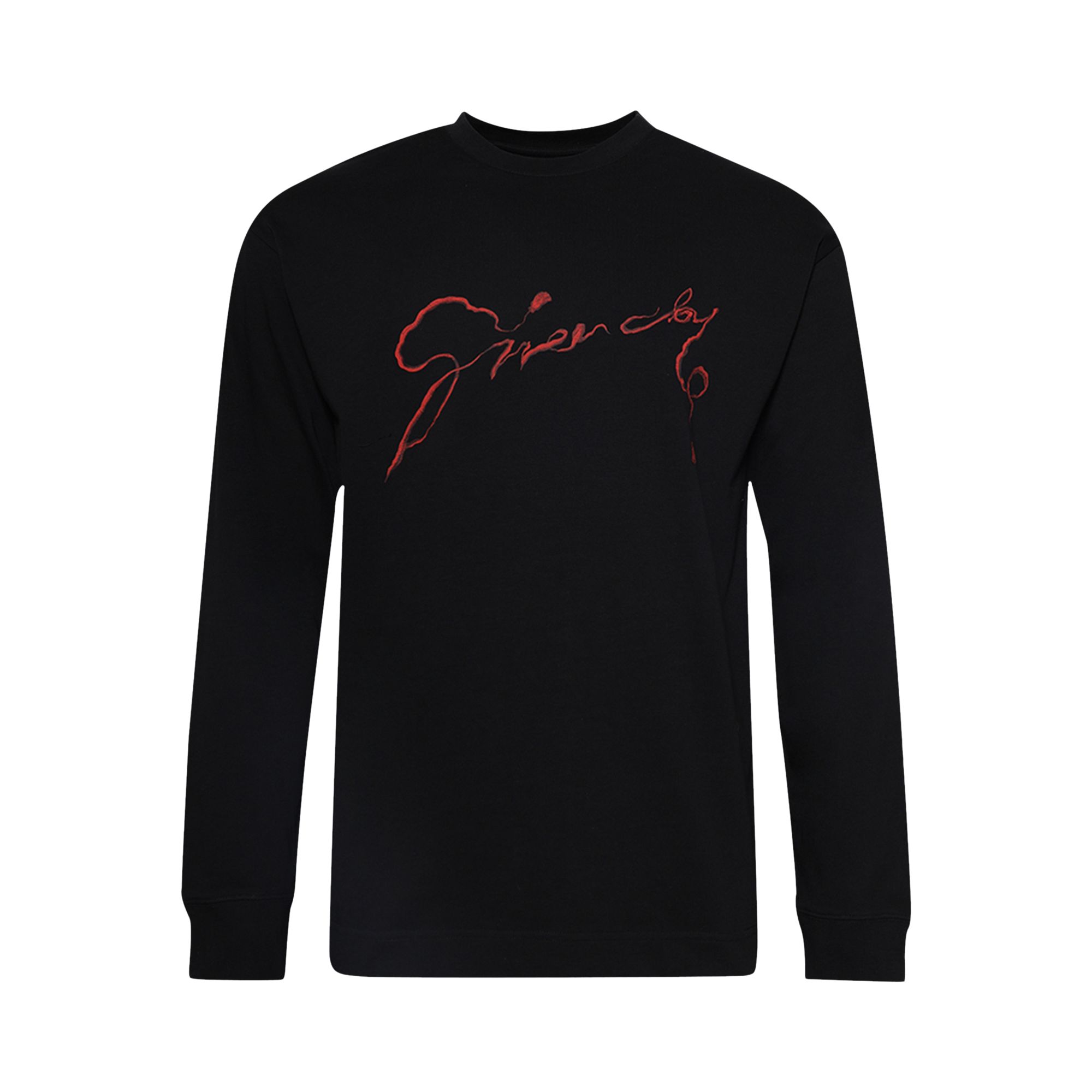 Pre-owned Givenchy Regular Long-sleeve T-shirt 'black' | Men's Size Xxl