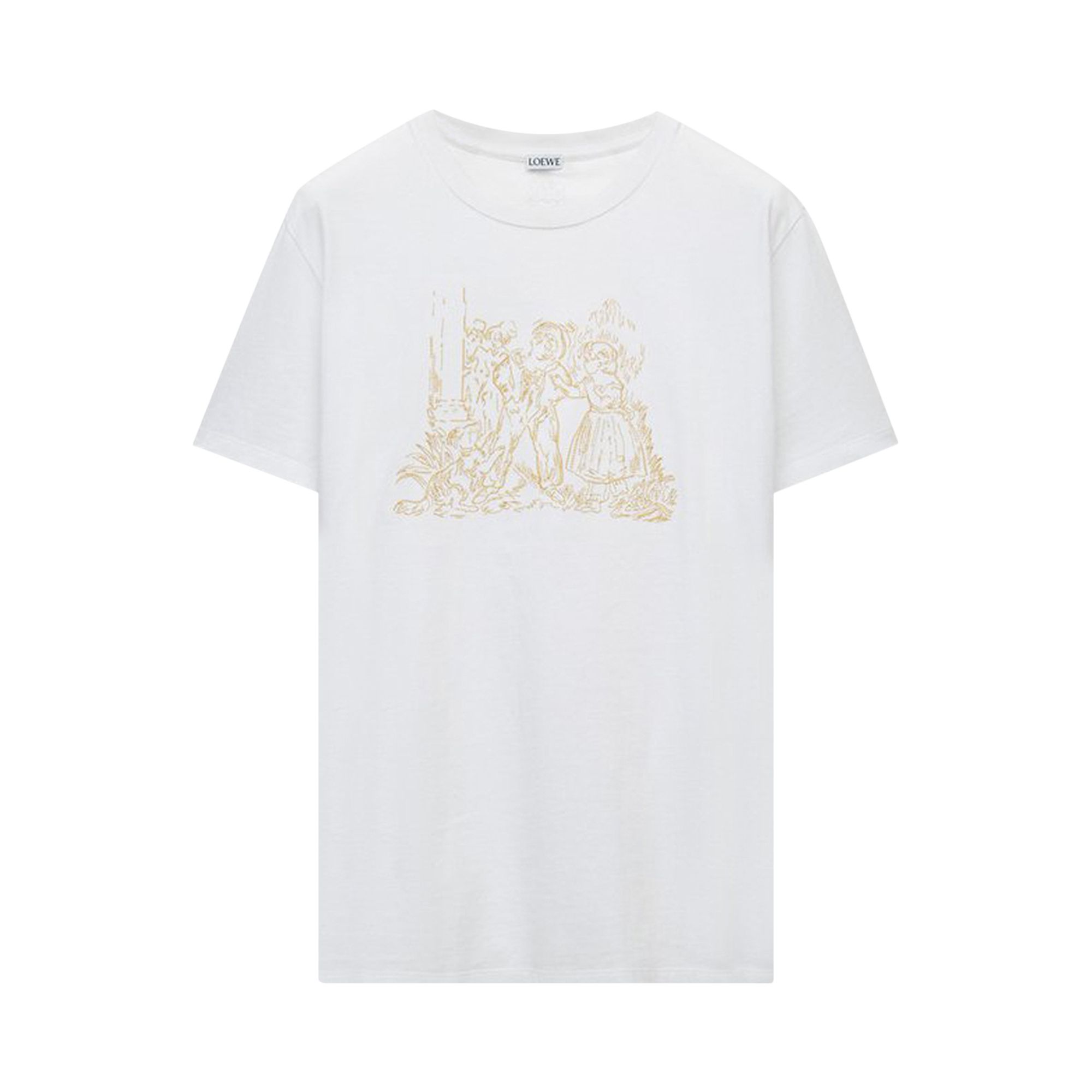Pre-owned Loewe Relaxed Fit T-shirt 'white' | Men's Size Xxl