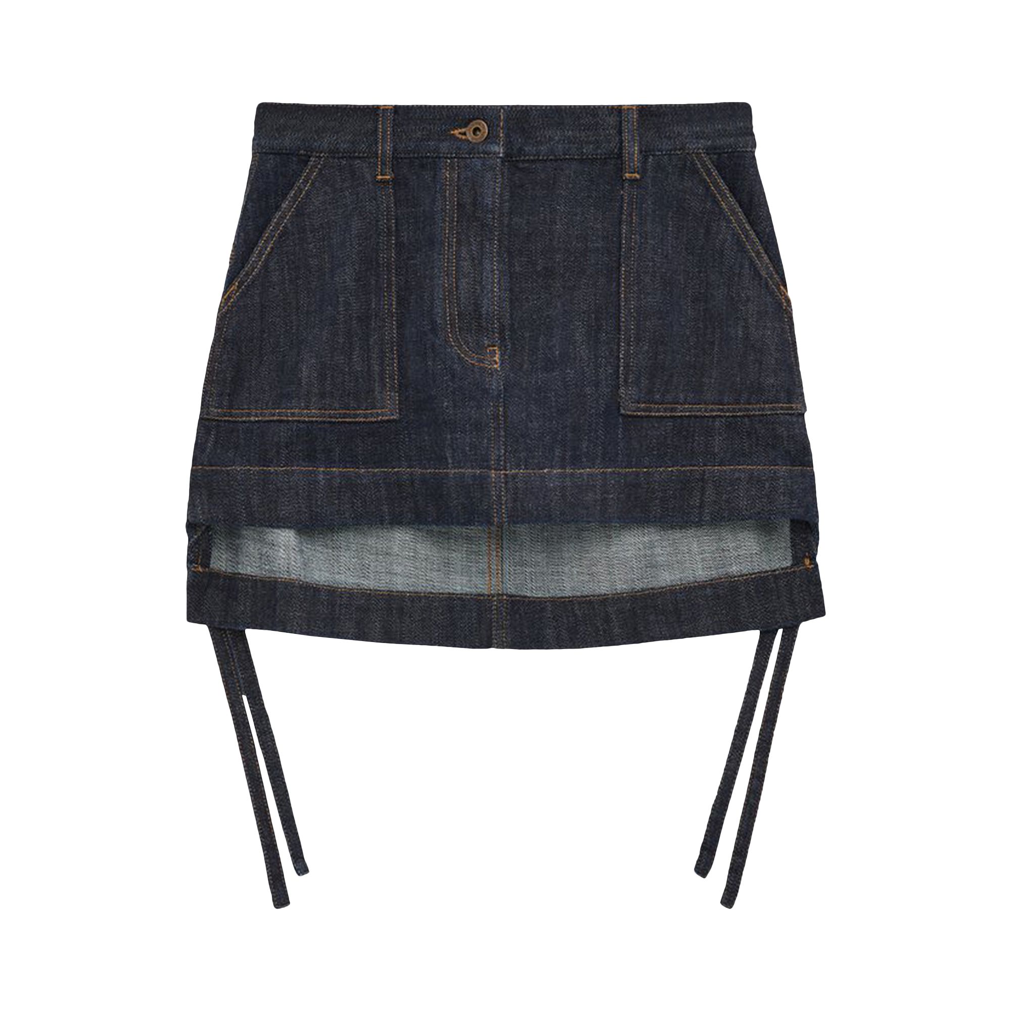 Pre-owned Loewe Workwear Skirt 'indigo Blue' | Women's Size 38