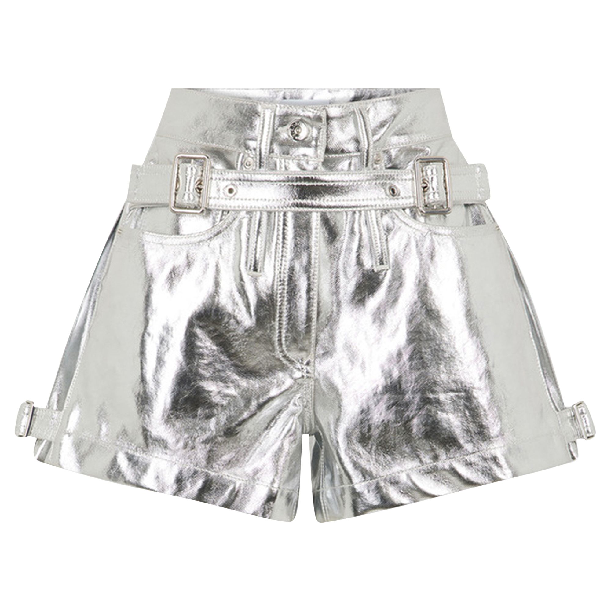 Pre-owned Rabanne Mini Shorts 'silver' | Women's Size 36