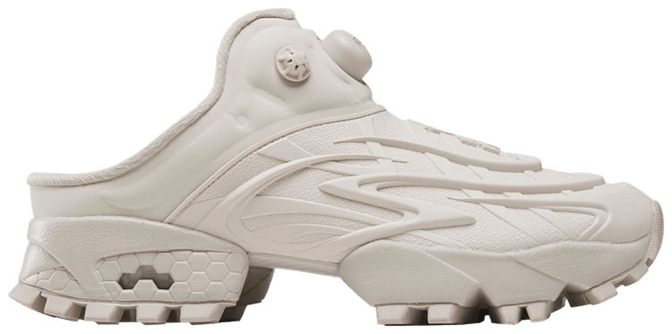 ぶり☆Reebok INSTAPUMP FURY MULE Reebok Instapump Fury Mules Grey Women's US 7.5 Used
