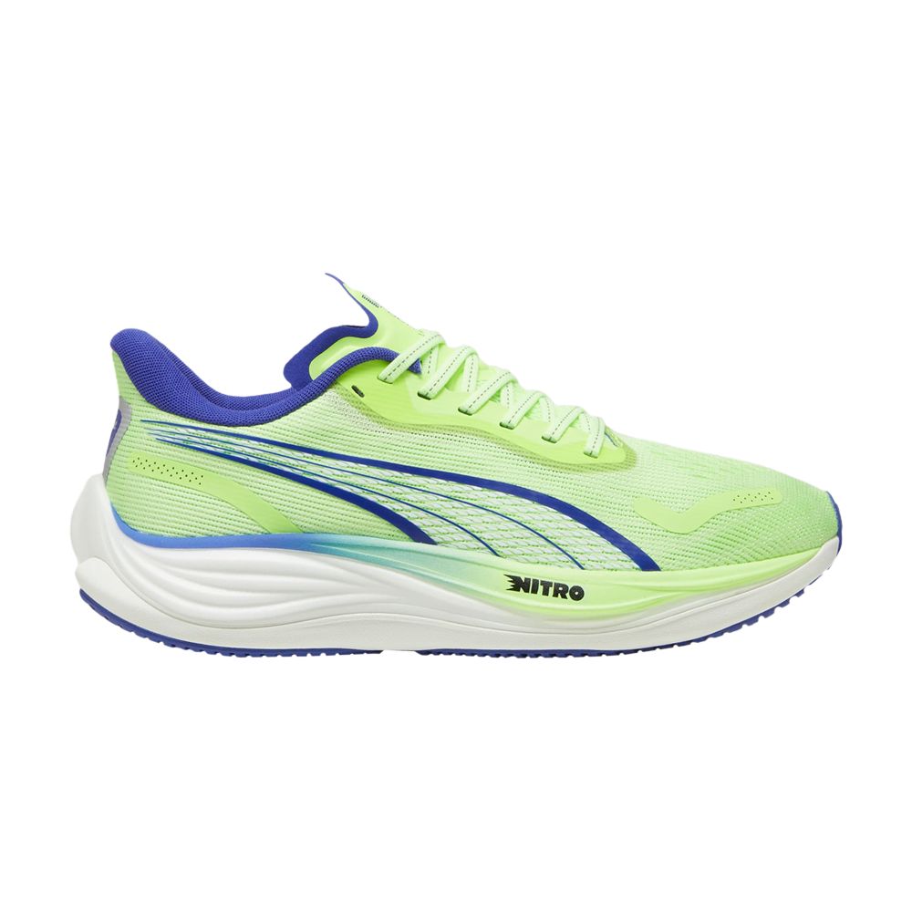 Puma Velocity Nitro 3 'Fizzy Apple Lapis Lazuli' | Yellow | Men's Size 11.5 - 377748-13