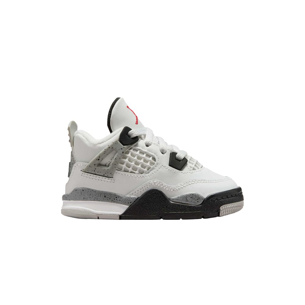 Pre-owned Air Jordan 4 Retro Og Td 'white Cement' 2025 | Infant Size 10