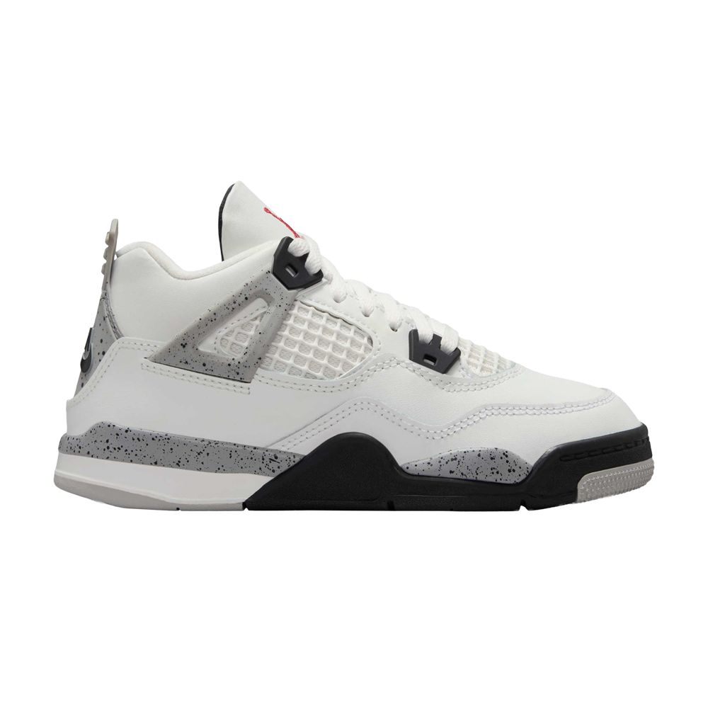 Pre-owned Air Jordan 4 Retro Og Ps 'white Cement' 2025 | Kid's Size 13